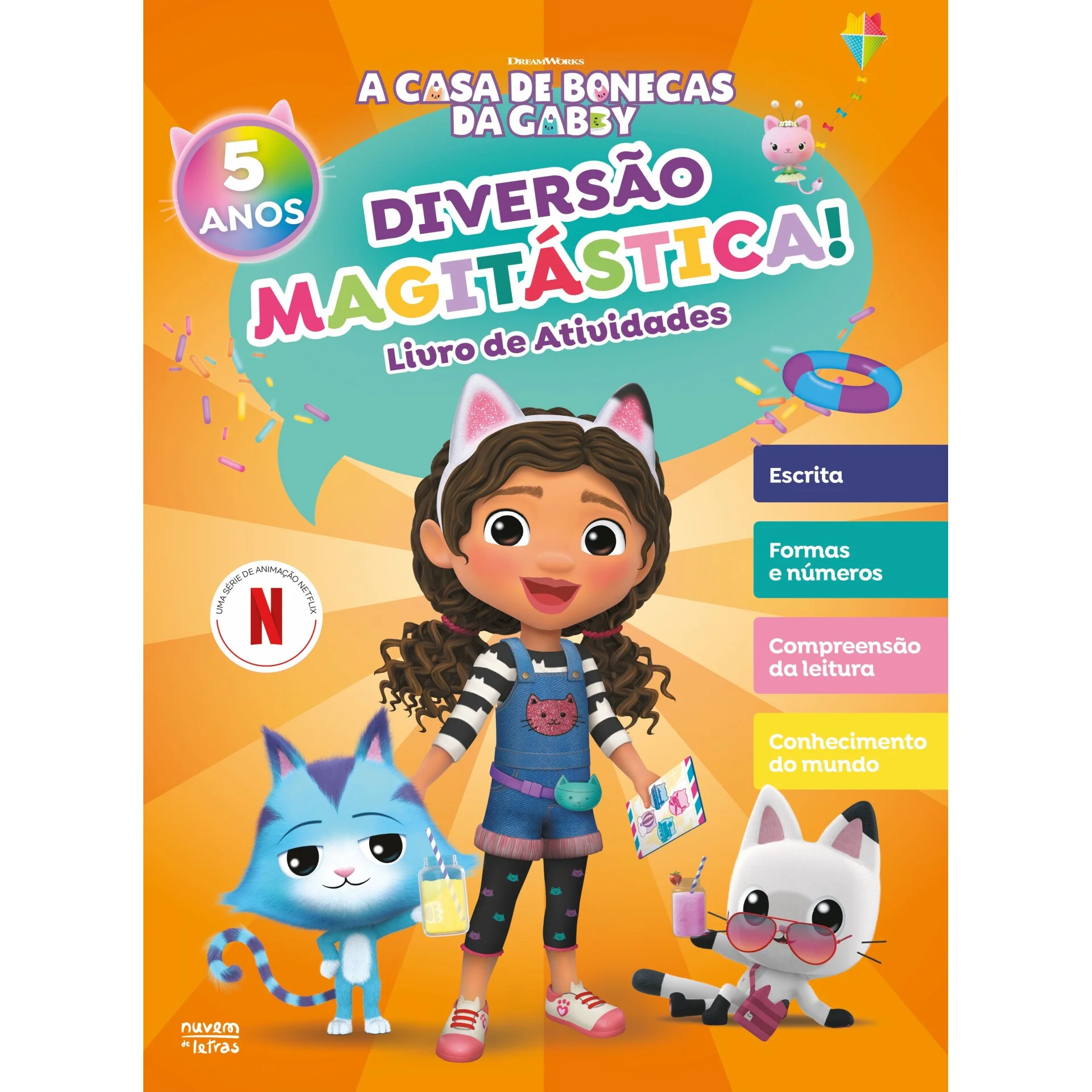 A Casa de Bonecas da Gabby: Diversão Magitástica!: Livro de Atividades: 5 Anos de Dreamworks