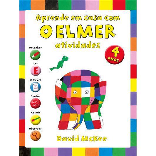 Aprende em Casa com o Elmer de David McKee - Atividades para 4 Anos