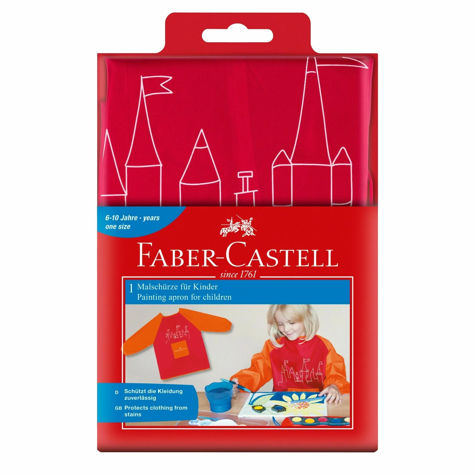 Bata 6-10 Anos Vermelho/Laranja Faber Castell - Image 2
