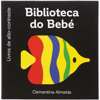 Biblioteca do Bebé (caixa Preta) de Clementina Almeida - Livros de Alto-contraste