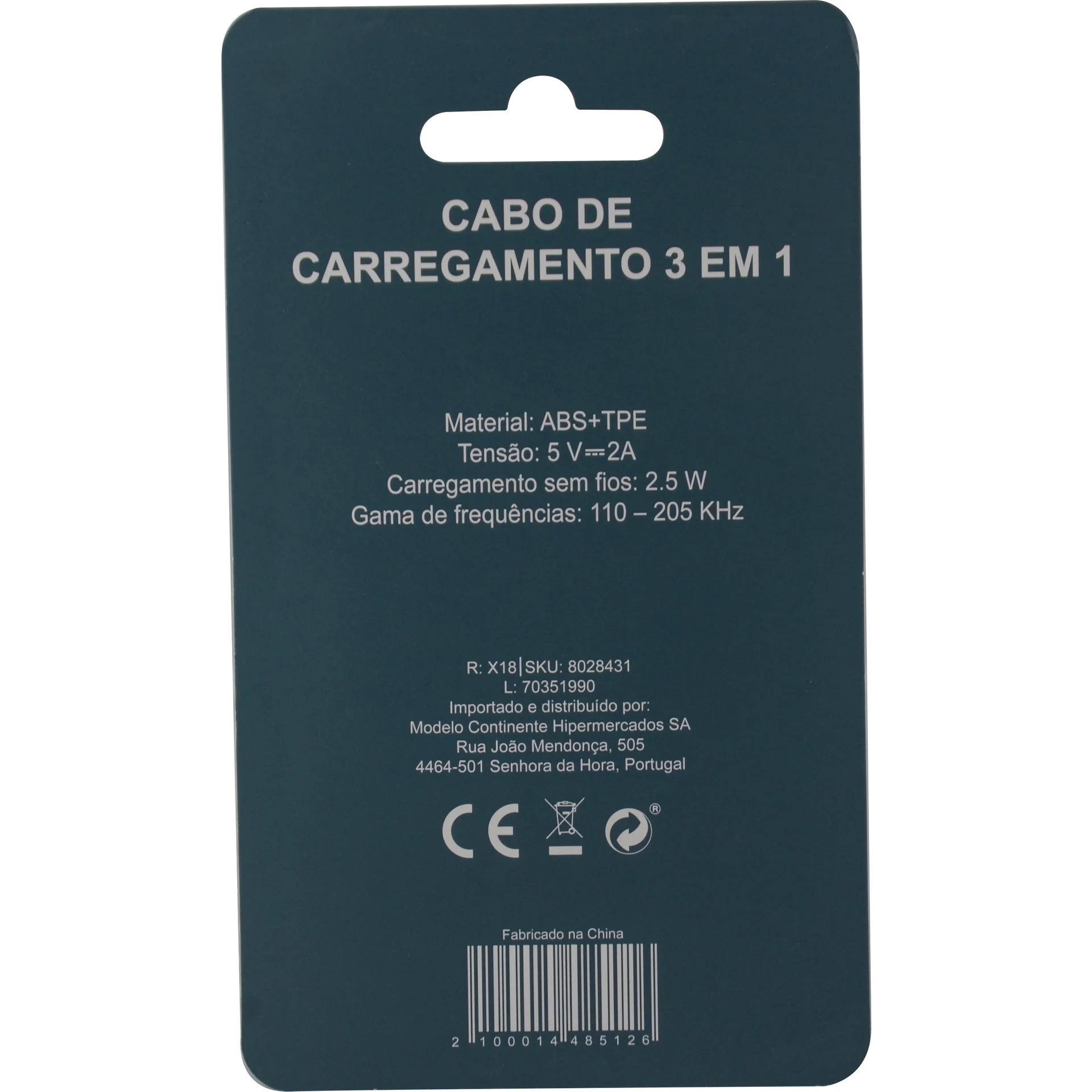 Cabo de Carregamento 3 em 1 Azul Fusion - Image 5