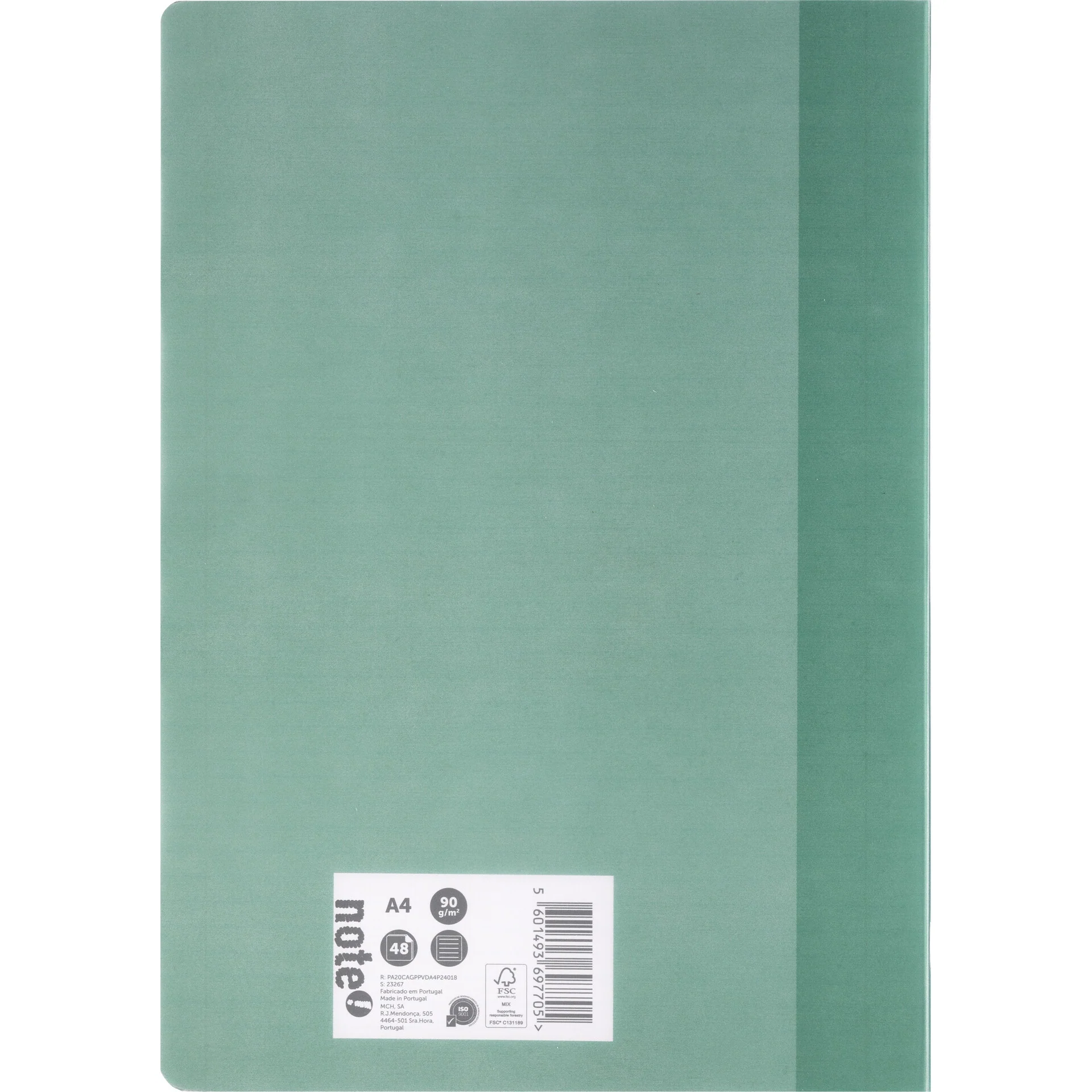 Caderno Agrafado A4 Flex 48 Folhas 90G Pautado Verde Escuro Note! - Image 3