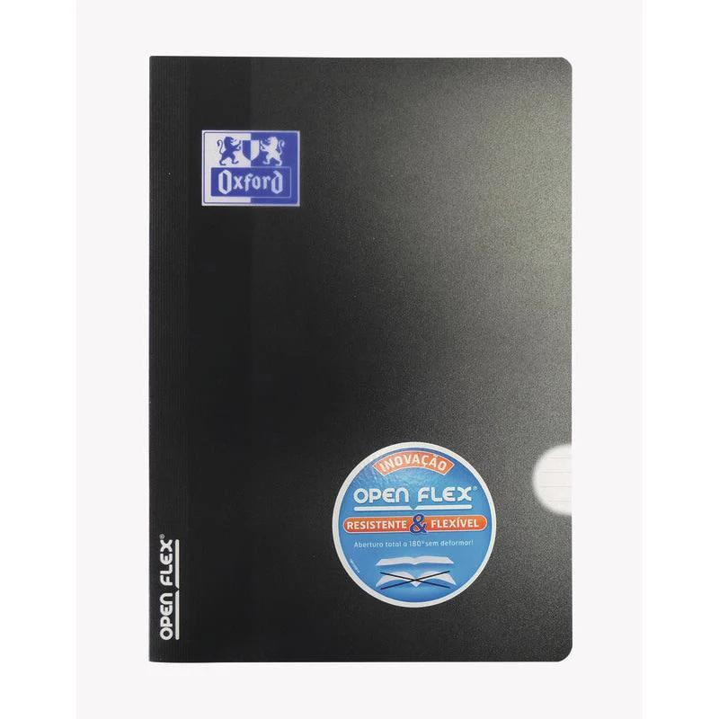 Caderno Agrafado A5 Pautado Openflex 48 Folhas 90G Preto