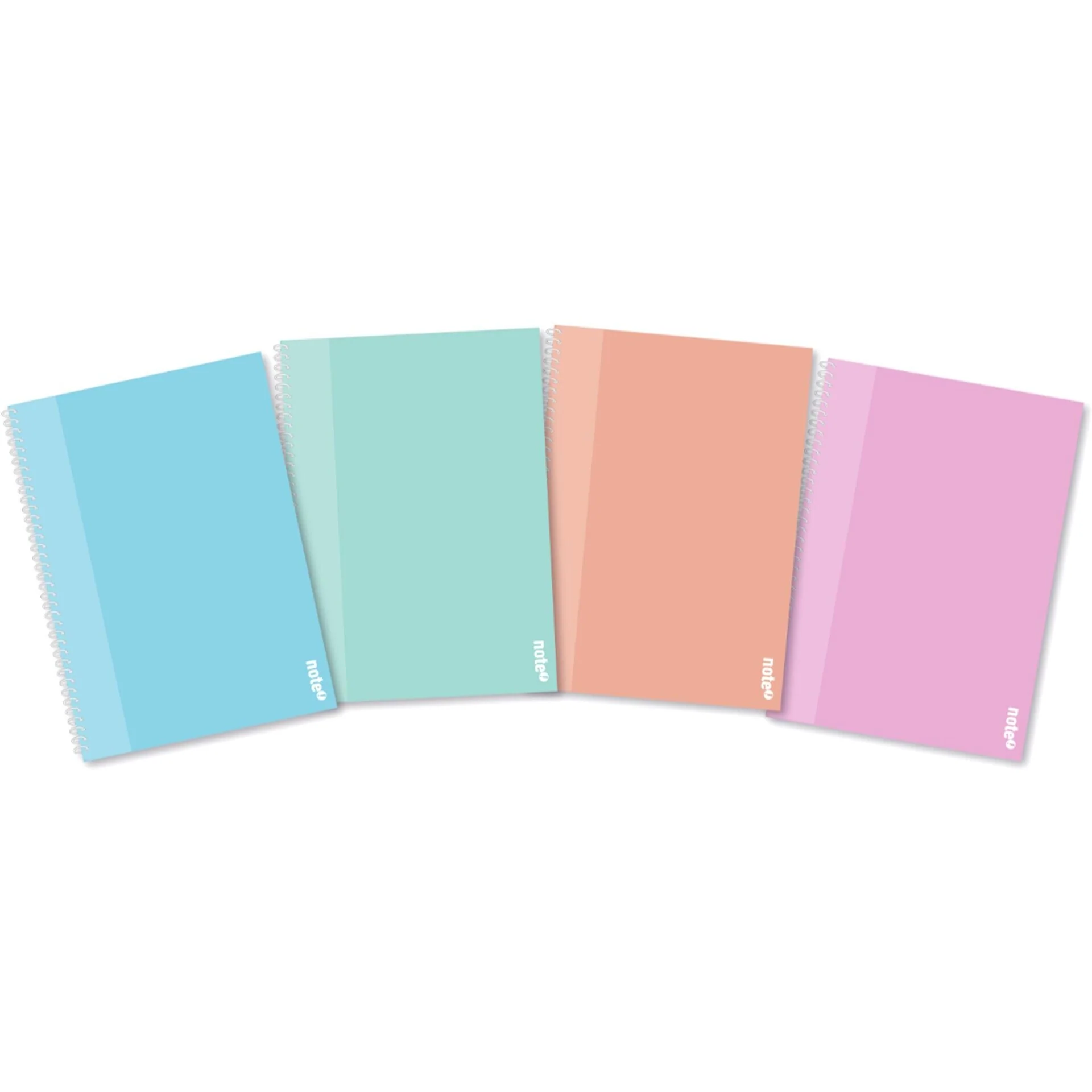 Caderno Espiral A4 Capa dura Quadriculado 100 Folhas 80G Note!