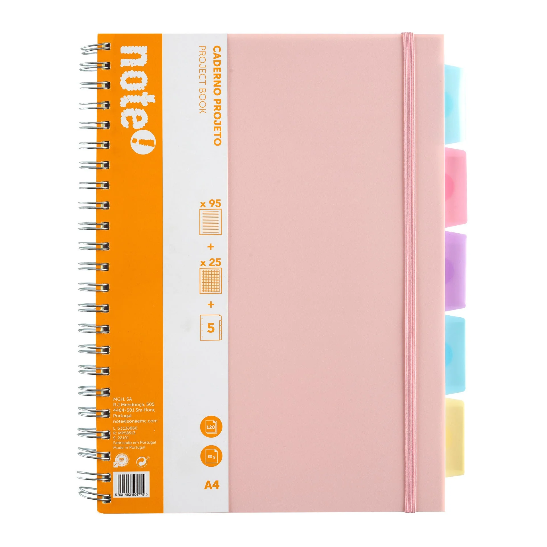 Caderno Espiral A4 com Elástico 120 Folhas Pautado Note! (artigo sortido) - Image 2