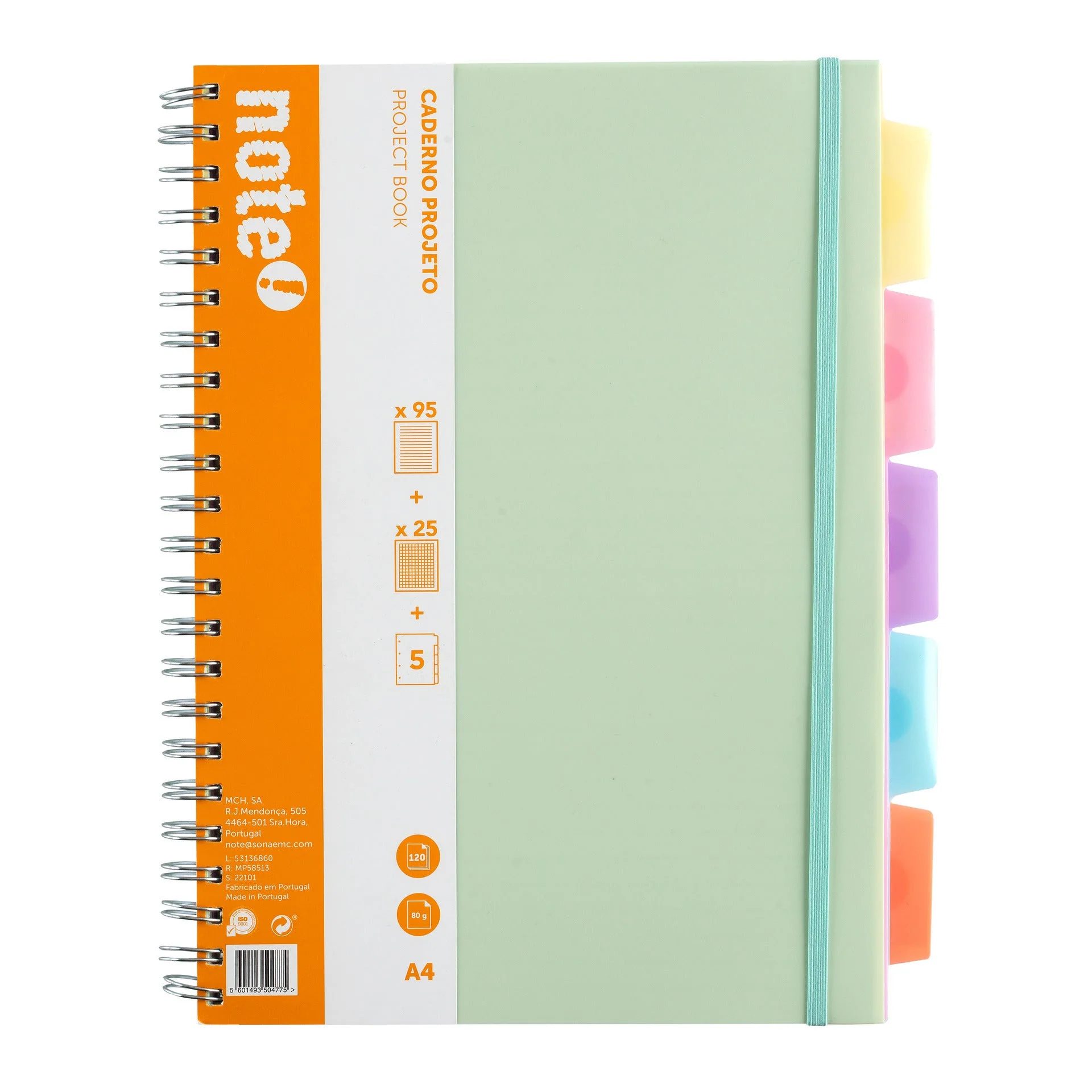 Caderno Espiral A4 com Elástico 120 Folhas Pautado Note! (artigo sortido) - Image 4