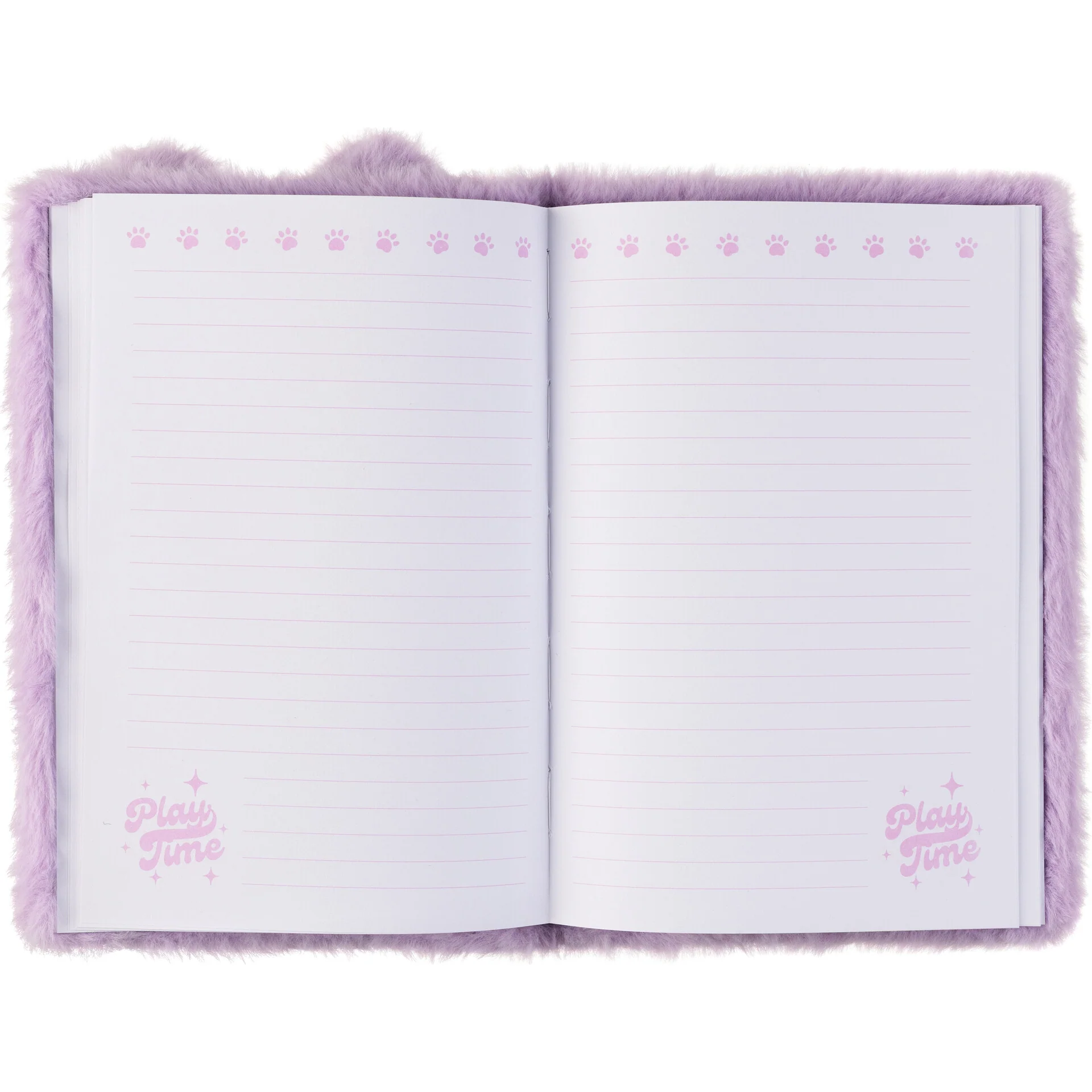 Caderno Gift A5 80 Folhas Peluche Gata Lilas - Image 2