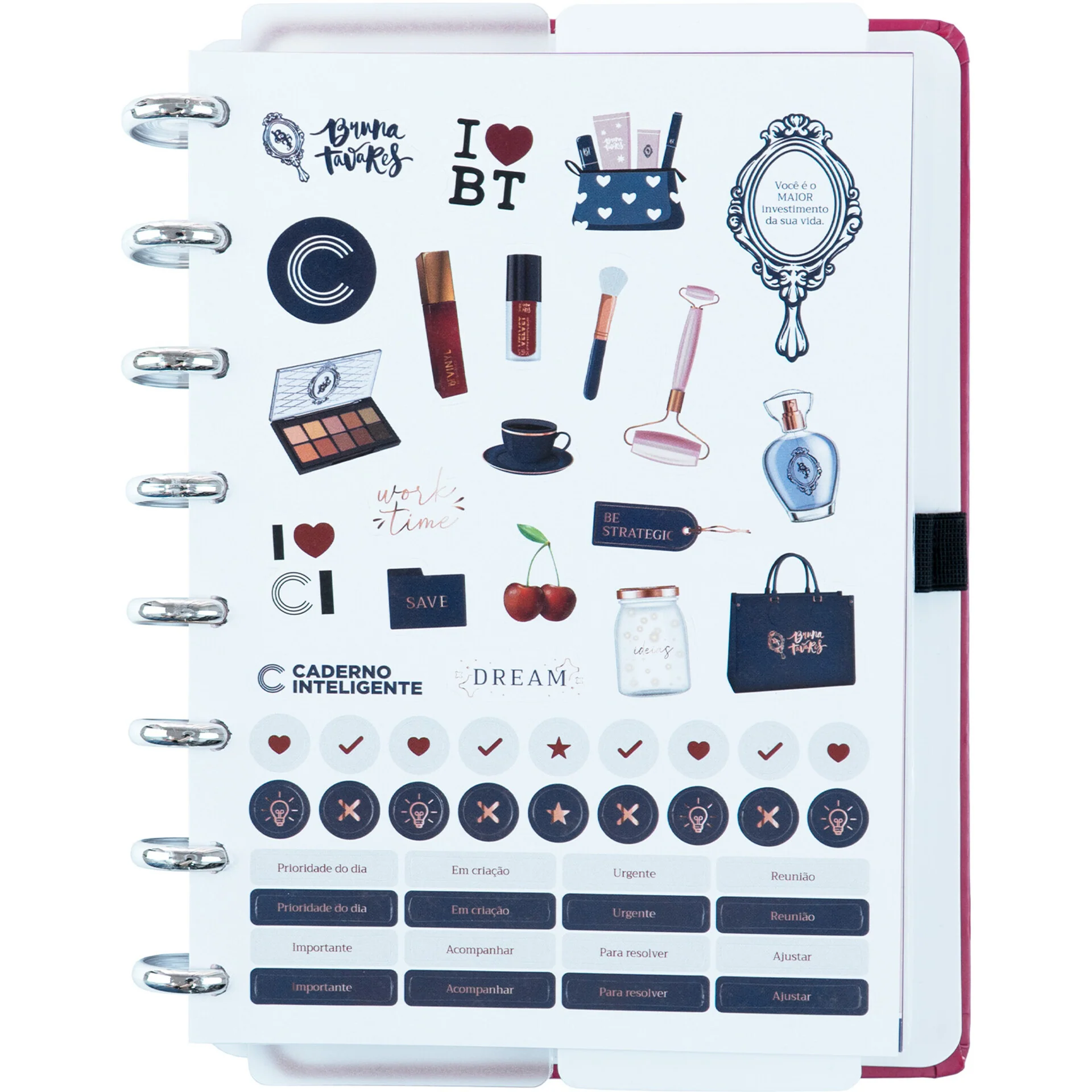 Caderno Inteligente Formato A5 Cherry By Bruna Tavares Caderno Inteligente - Image 7