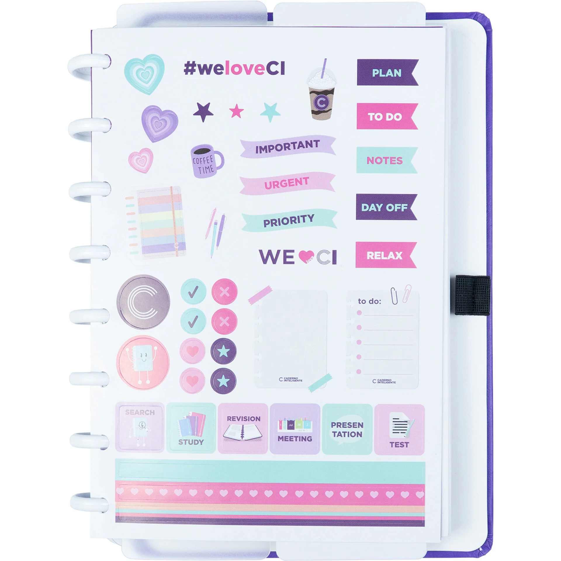 Caderno Inteligente Formato A5 Premier Purple Caderno Inteligente