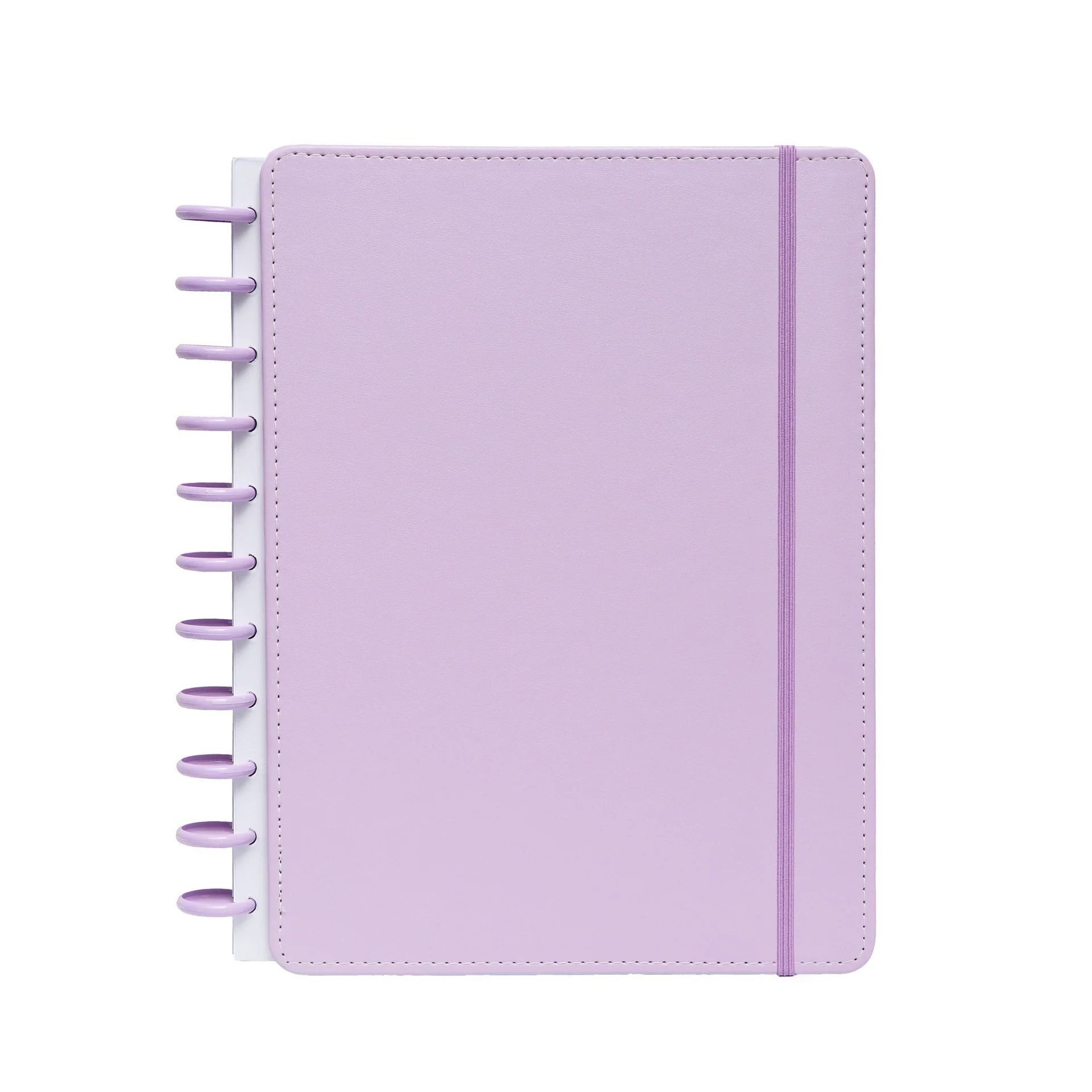 Caderno Smart A4 com Elástico e Suporte Esferográfica 80 Folhas Pautado Lilás Talia
