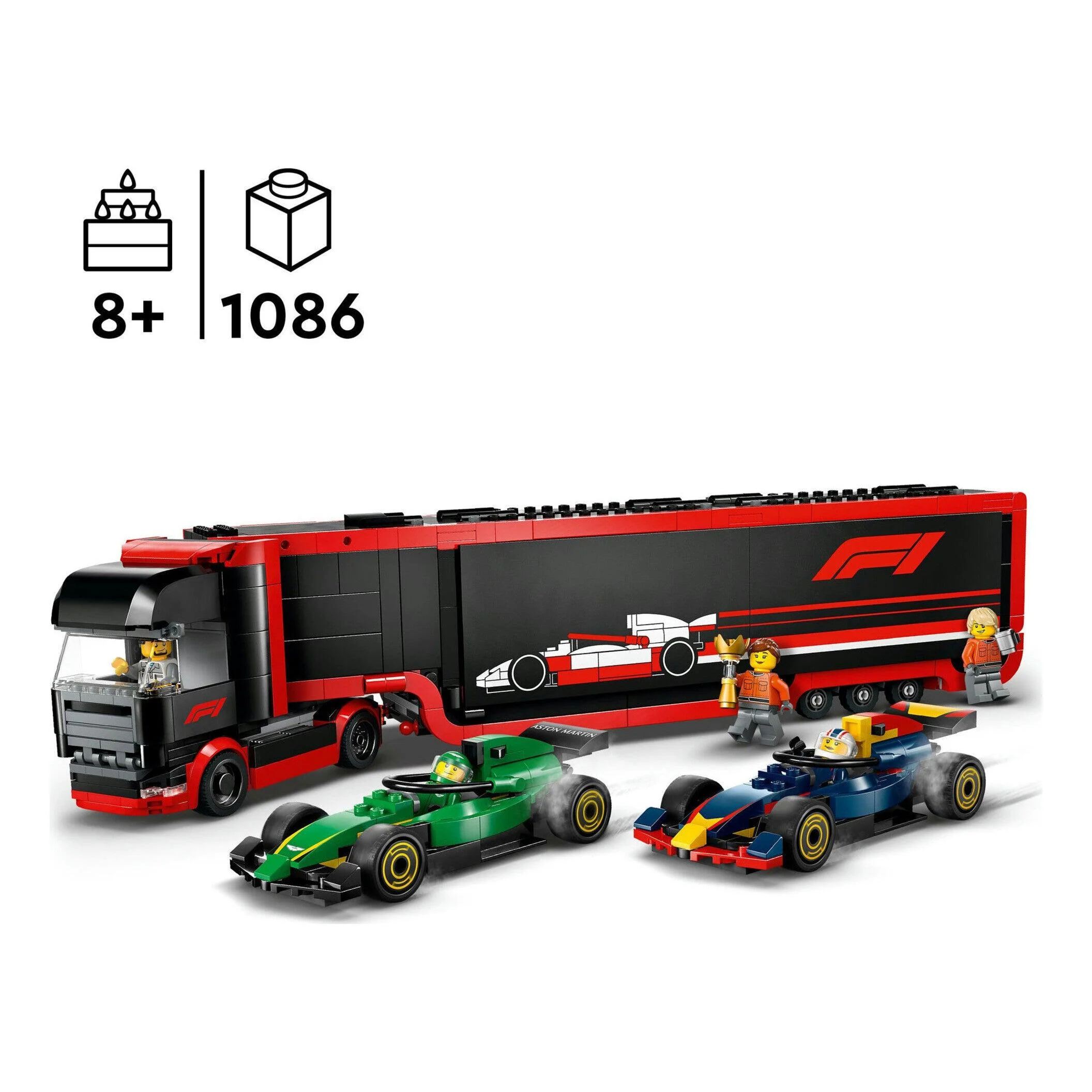 Camião De F1+ Rb20 E Amr24 Lego-City - Image 2