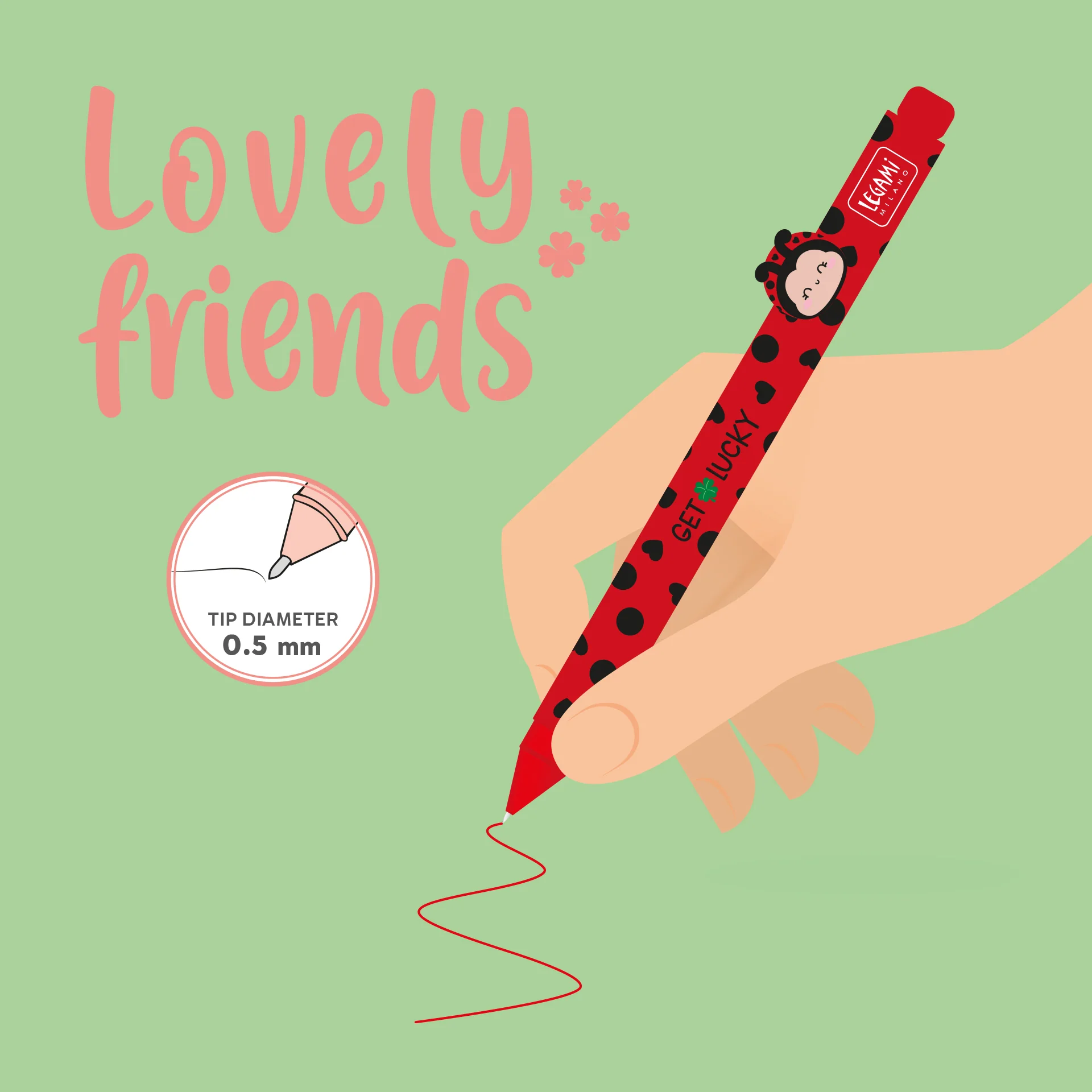 Caneta Gel - Lovely Friends - Joaninha - Image 3