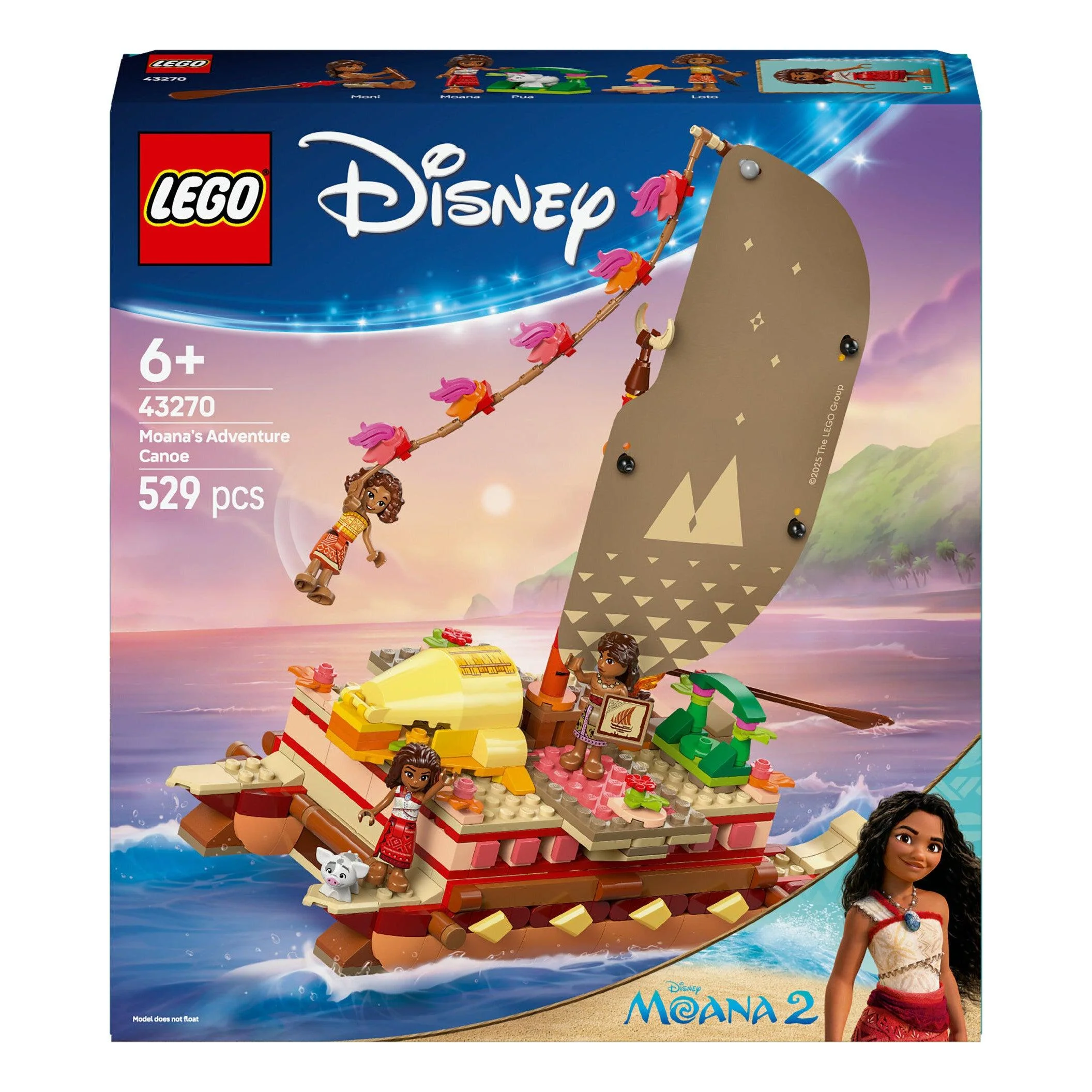 Canoa De Aventuras Vaiana Lego-Princess