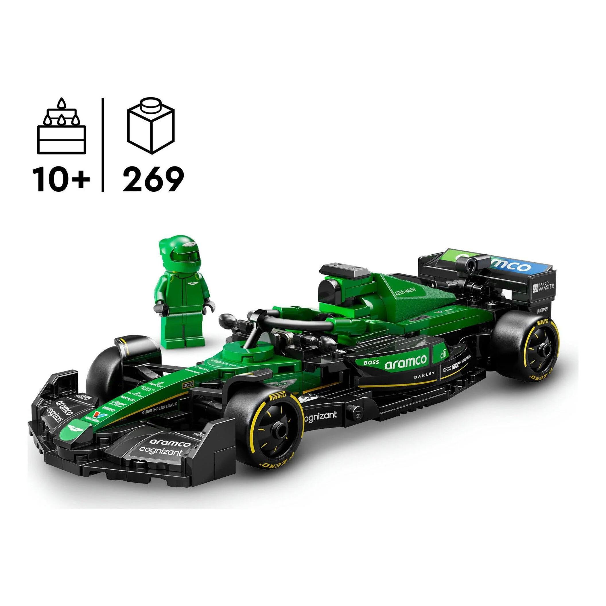 Carro de Corrida Aston Martin Aramco F1 AMR24 Lego - Image 2