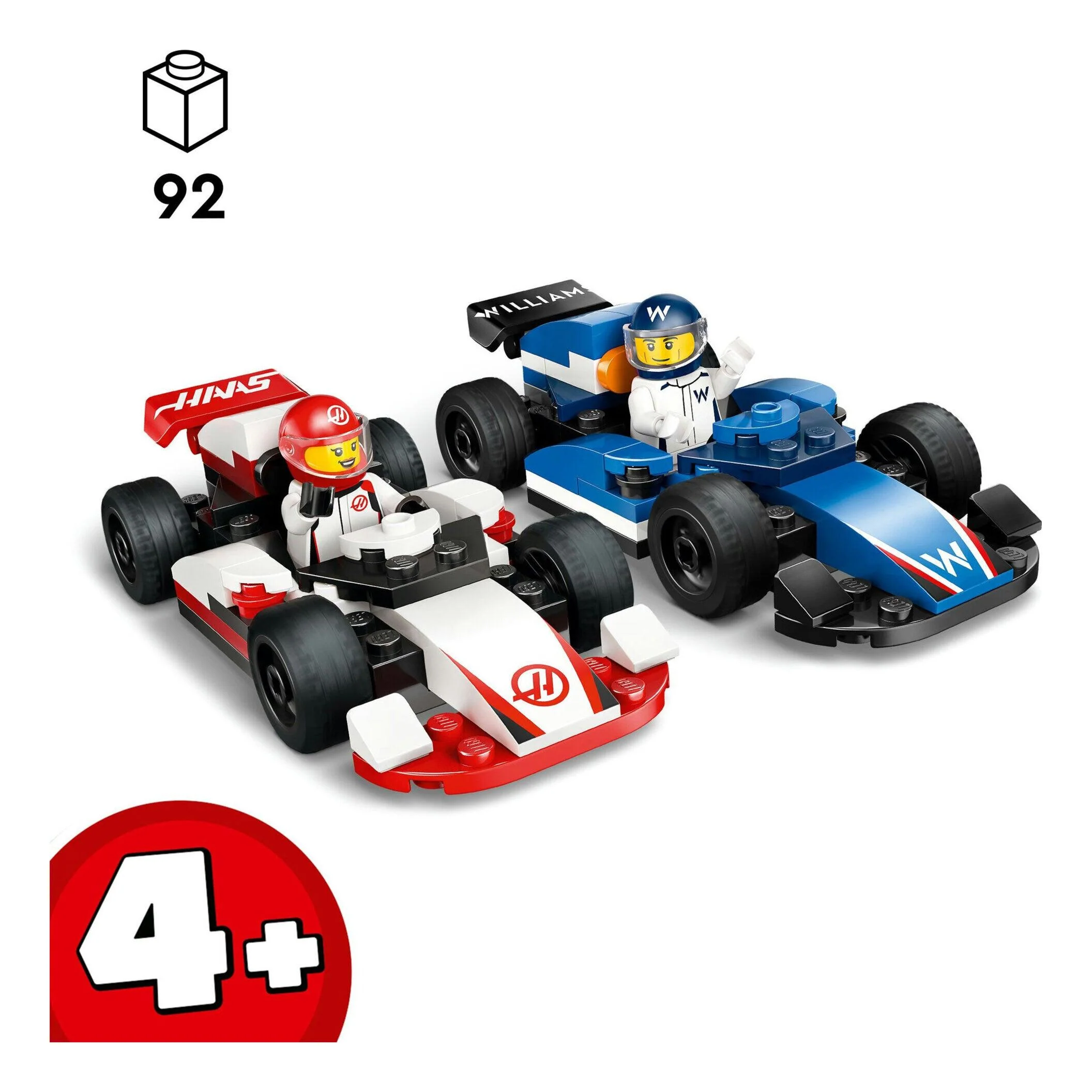 Carros de Corrida de F1 da Williams Racing e Haas Lego - Image 2