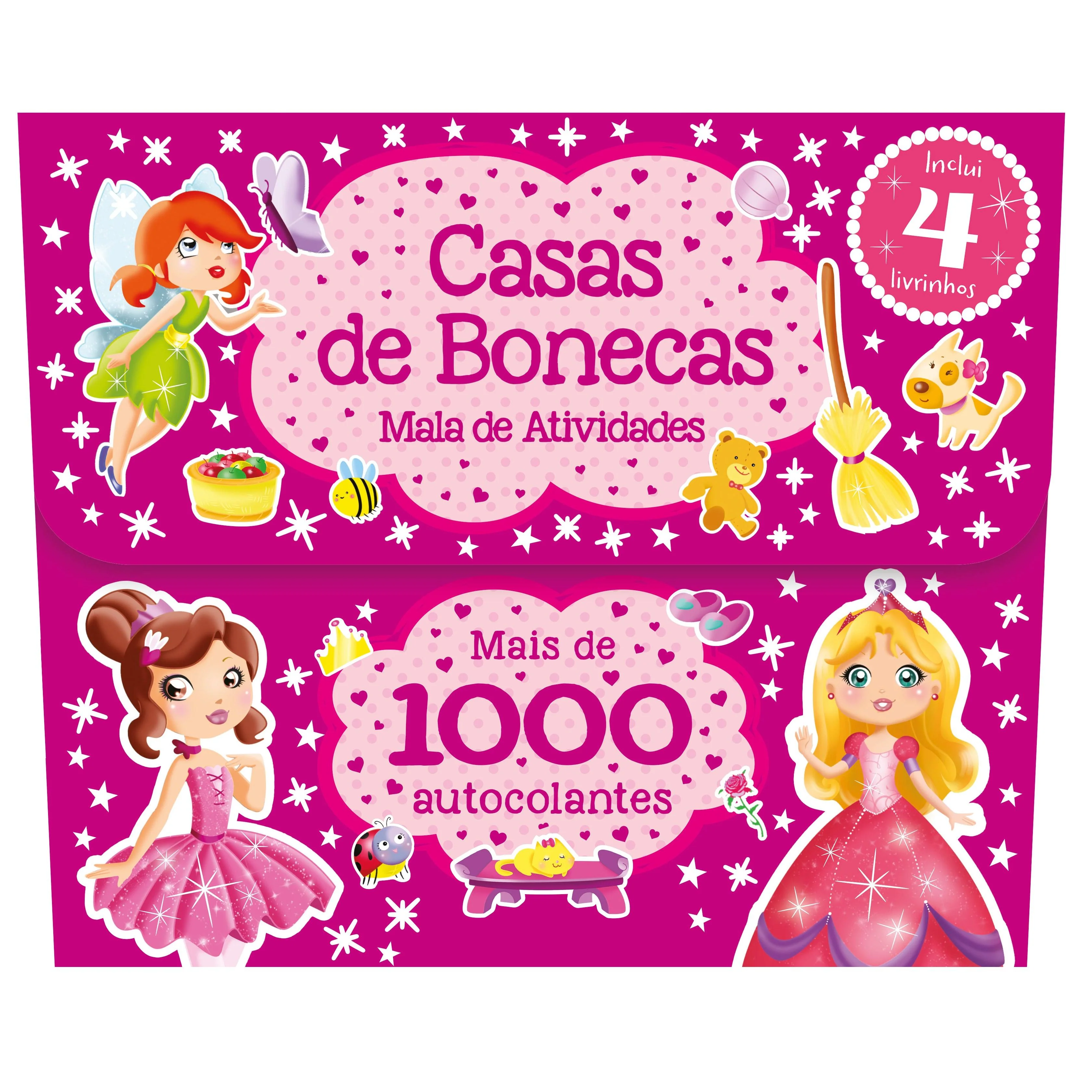 Casas de Bonecas - Mala de Atividades - Mais de 1000 Autocolantes