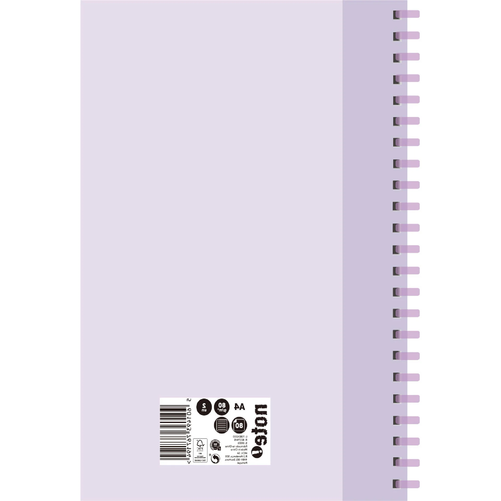 Conjunto Caderno Espiral A4 Kraft Soft 80 Folhas 80G Pautado 2 Unidades Note! - Image 3