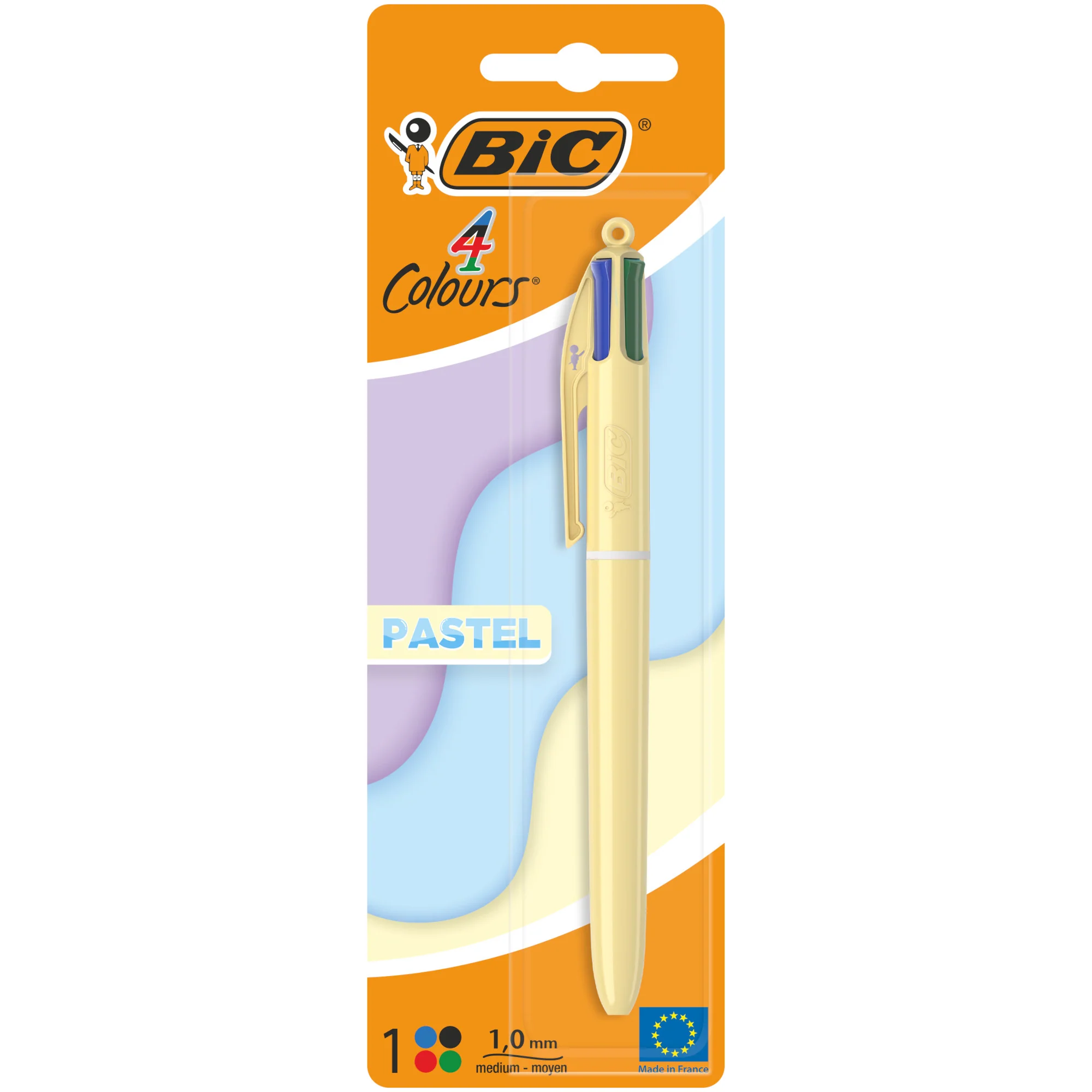 Esferográfica Com 4 Cores Pastel Bic - Image 2
