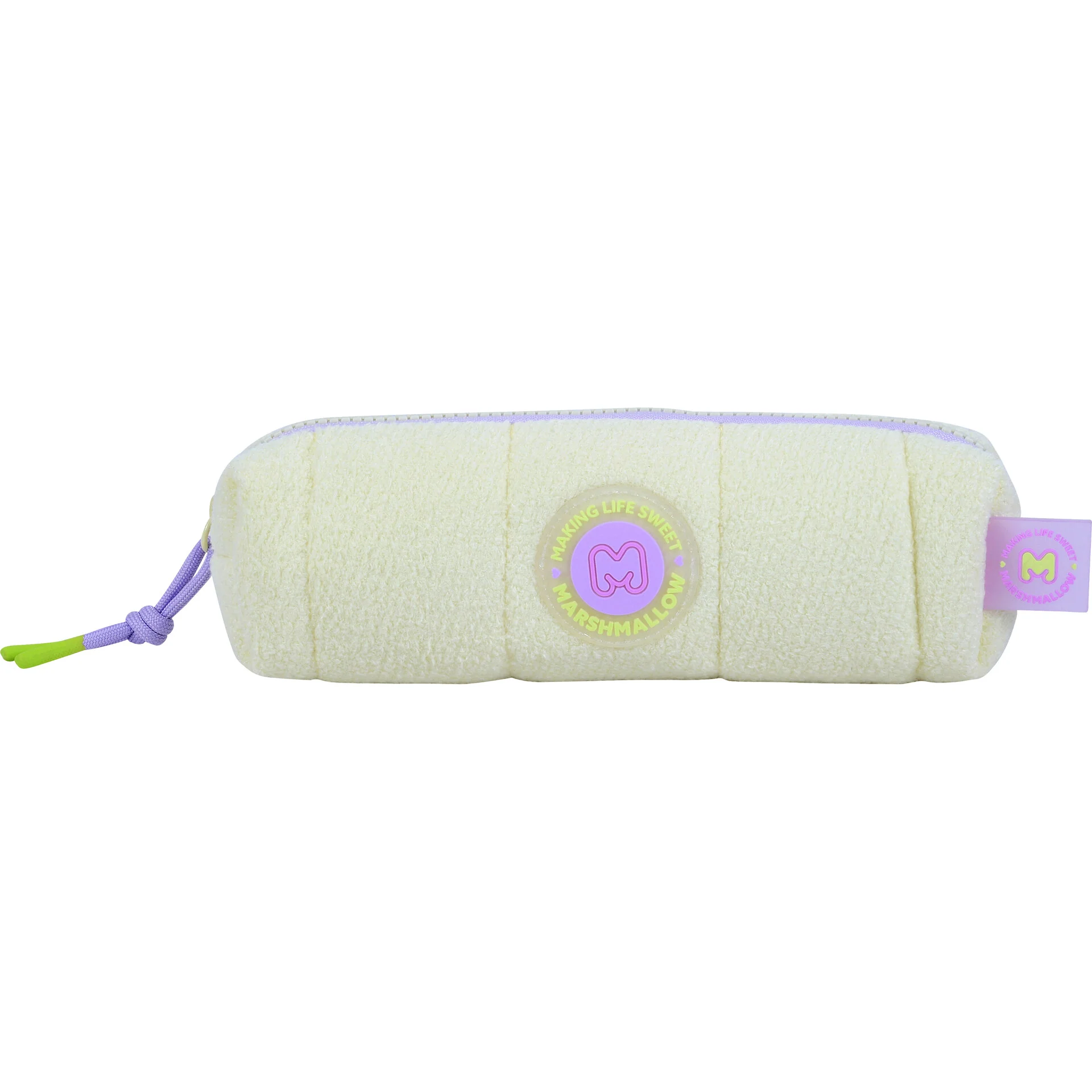 Estojo Redondo Cosy Plush Marshmallow