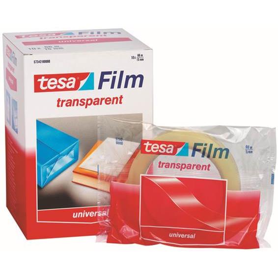 Fita Cola Transparente 66m x 15mm