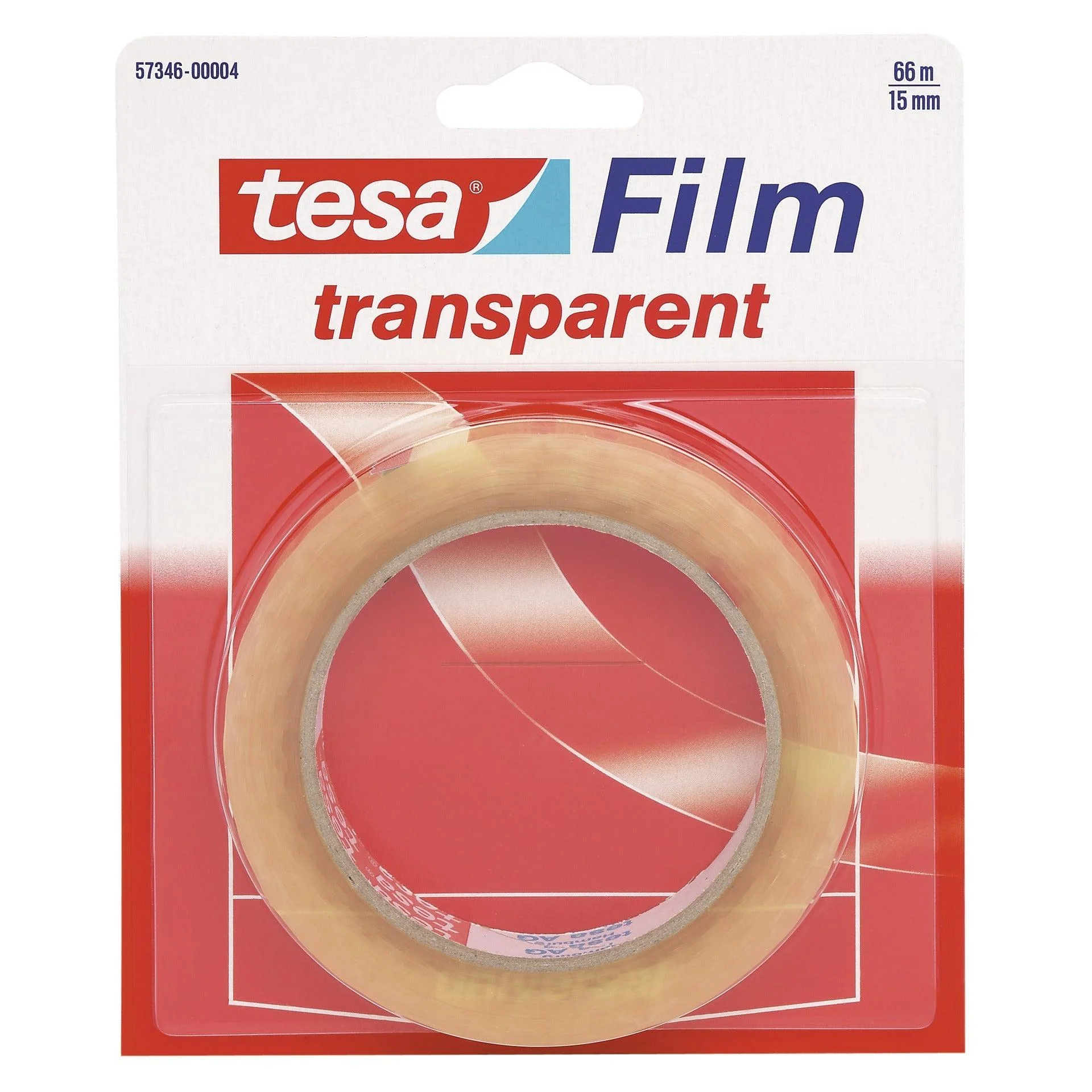 Fita Cola Transparente 66m x 15mm