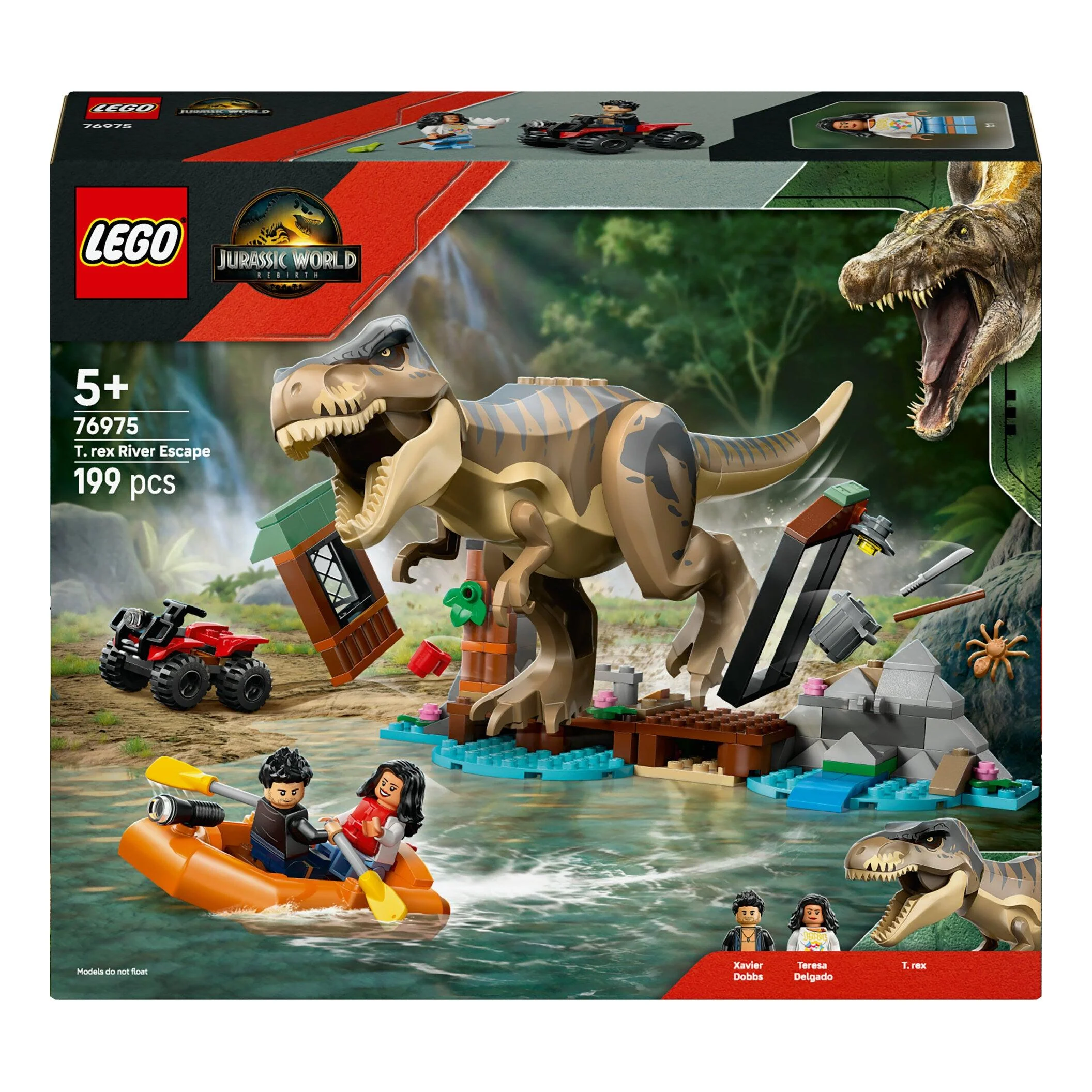 Fuga Pelo Rio Do T. Rex Lego-Jurassic