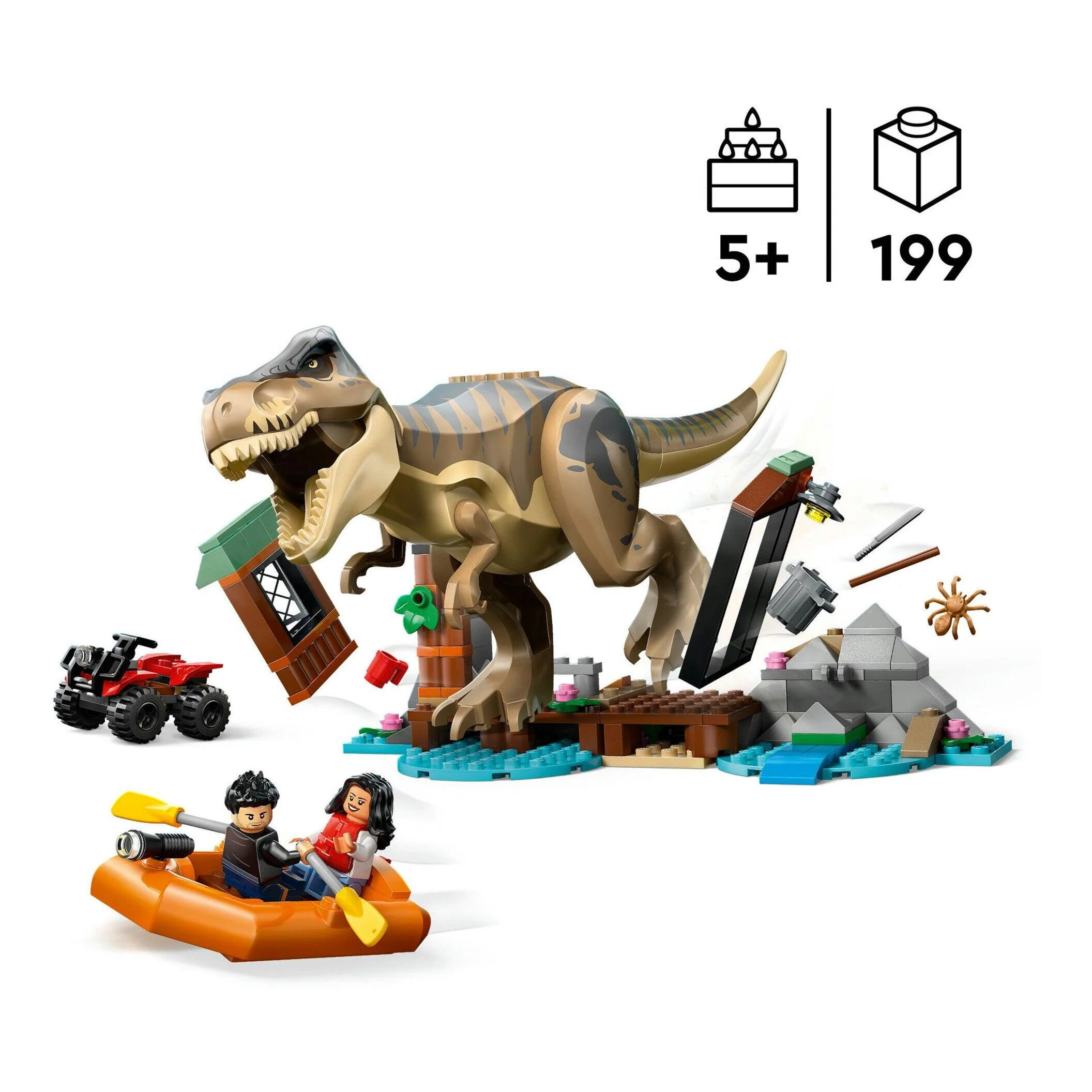 Fuga Pelo Rio Do T. Rex Lego-Jurassic - Image 3