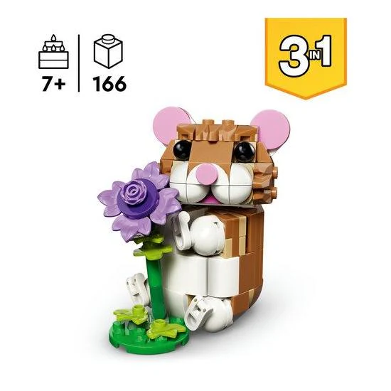 Hámster Adorável Com Flor Lego-Creator - Image 7