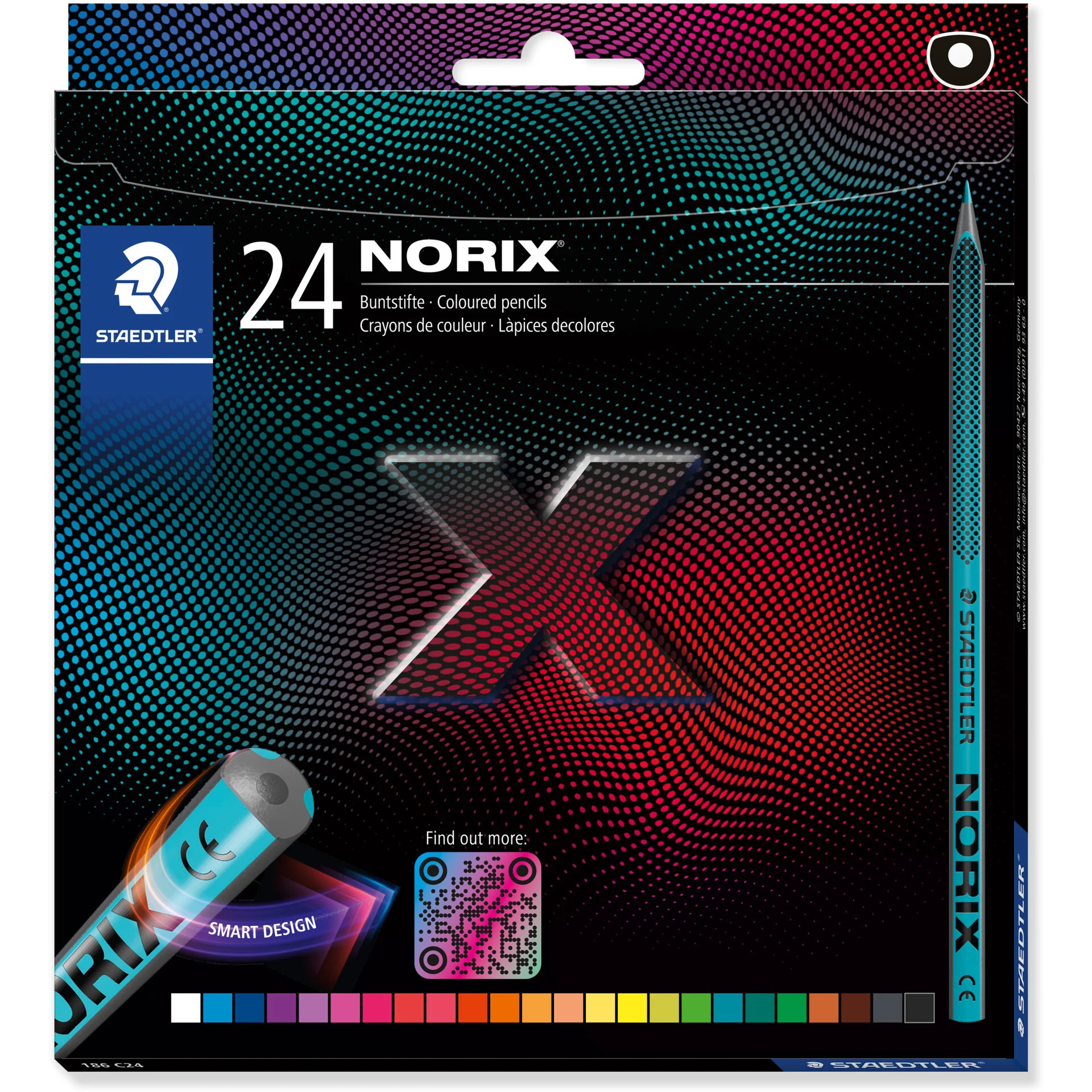 Lápis Cor Ergonomicos Norix 24 Unidades Staedtler