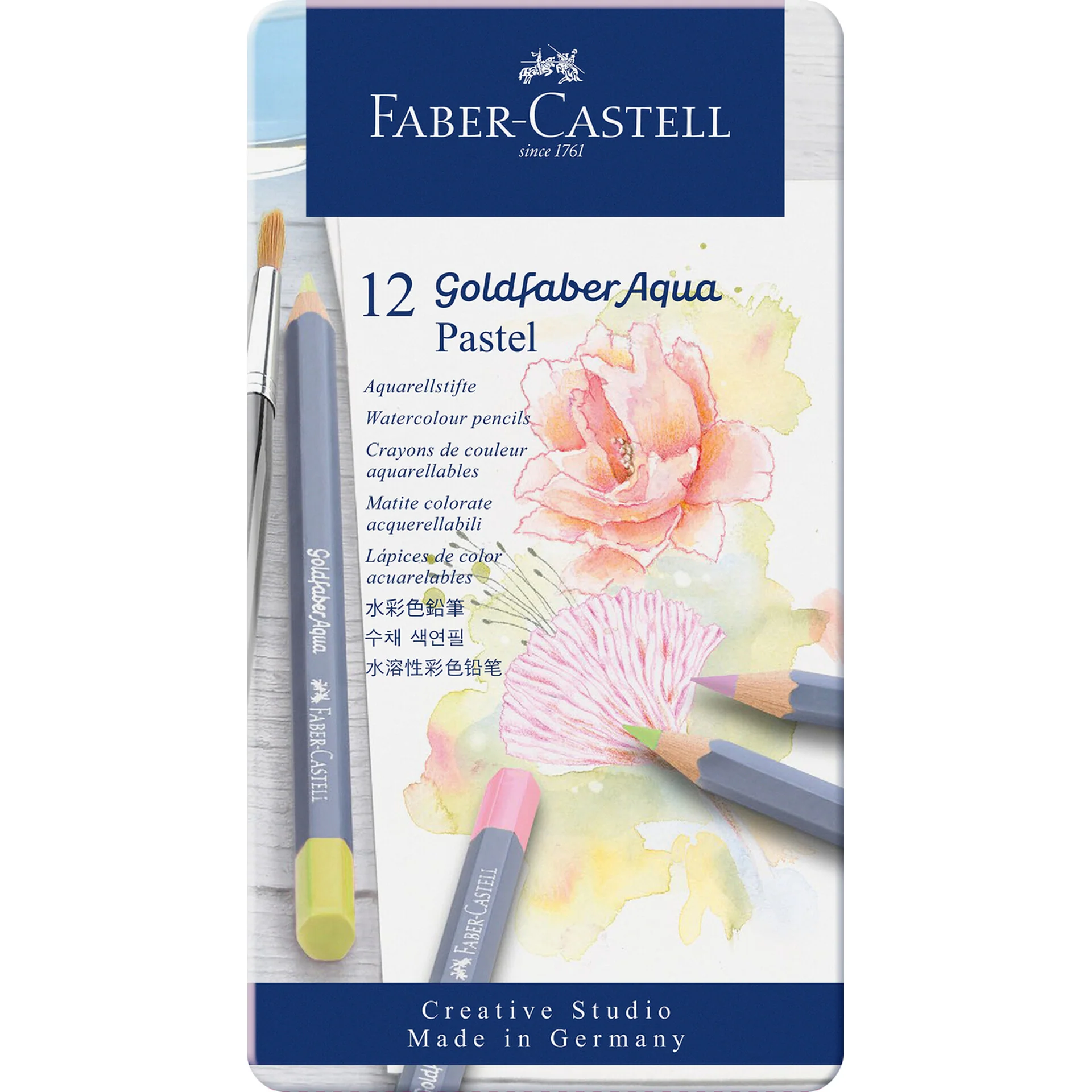 Lápis Cor Goldfaber Aguarn Pastel 12 Unidades - Image 2
