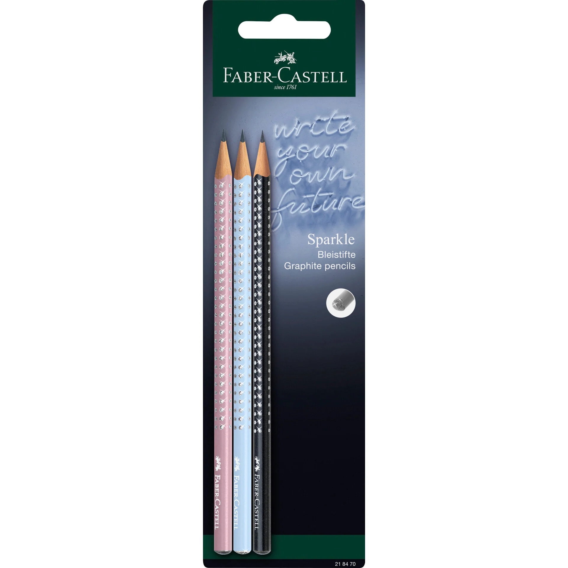 Lápis Grafite Hb Sparkle 3Unidades Faber Castel - Image 2