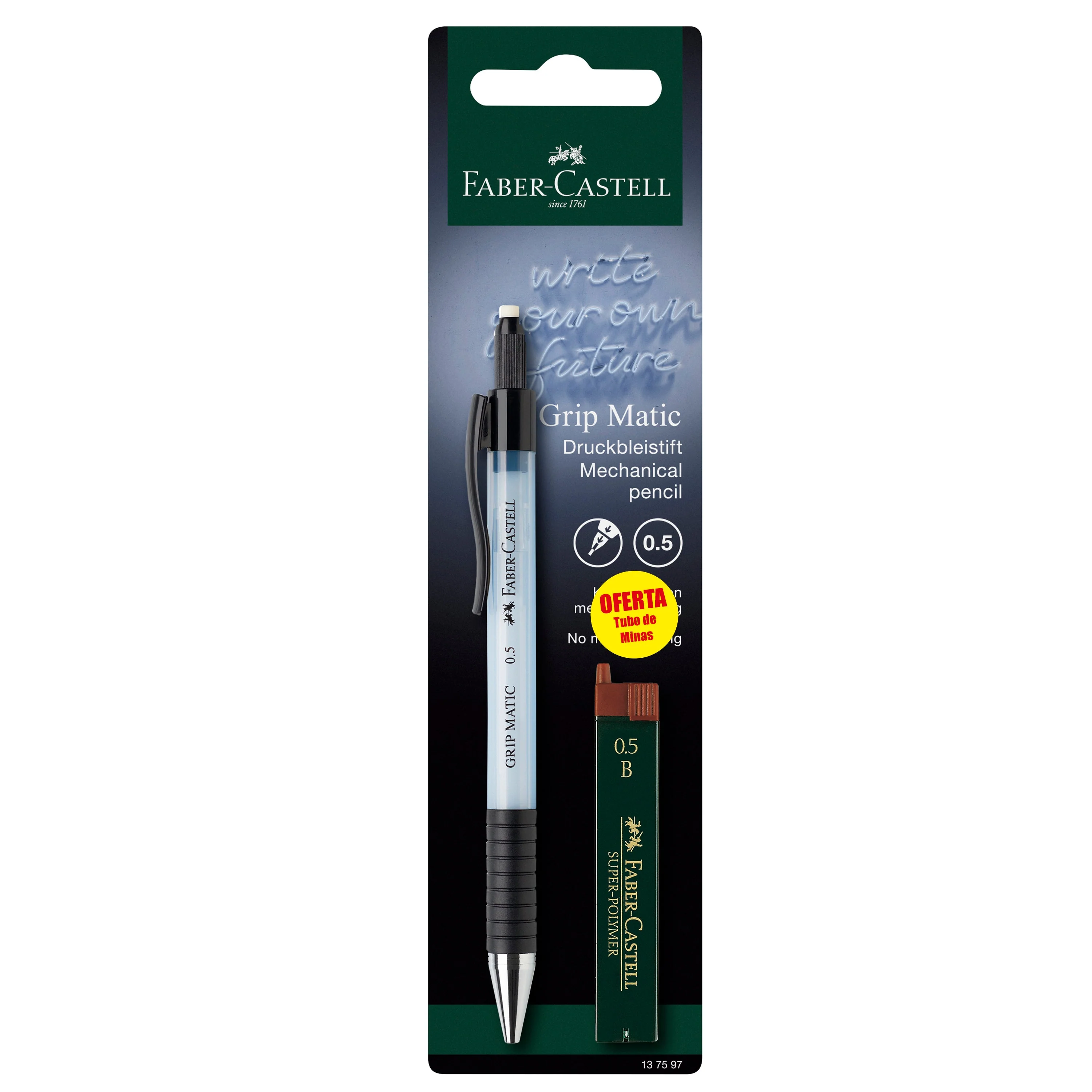 Lapiseira Grip Matic 0,5mm e Minas B