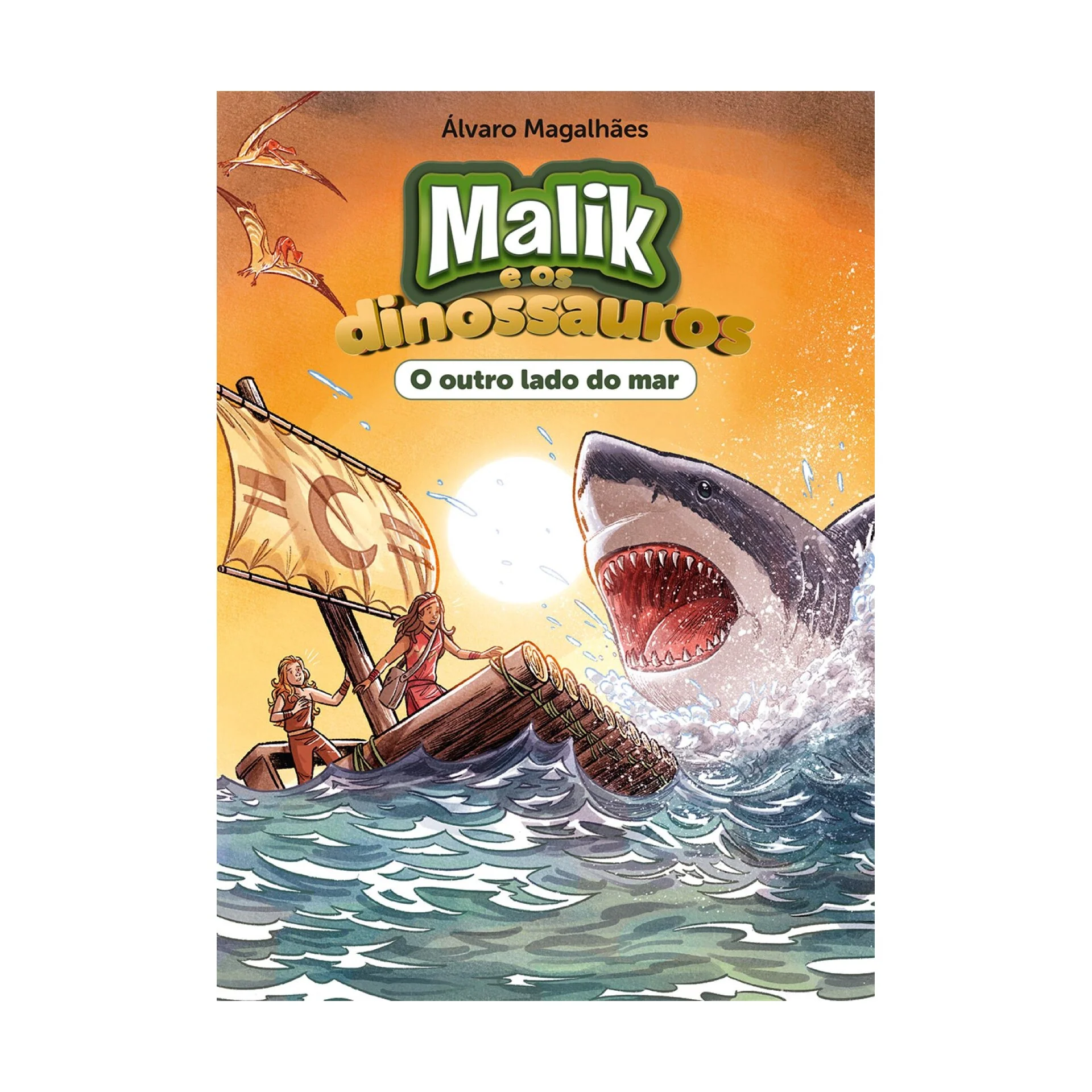 Malik e os Dinossauros - o Outro Lado do Mar de Álvaro Magalhães