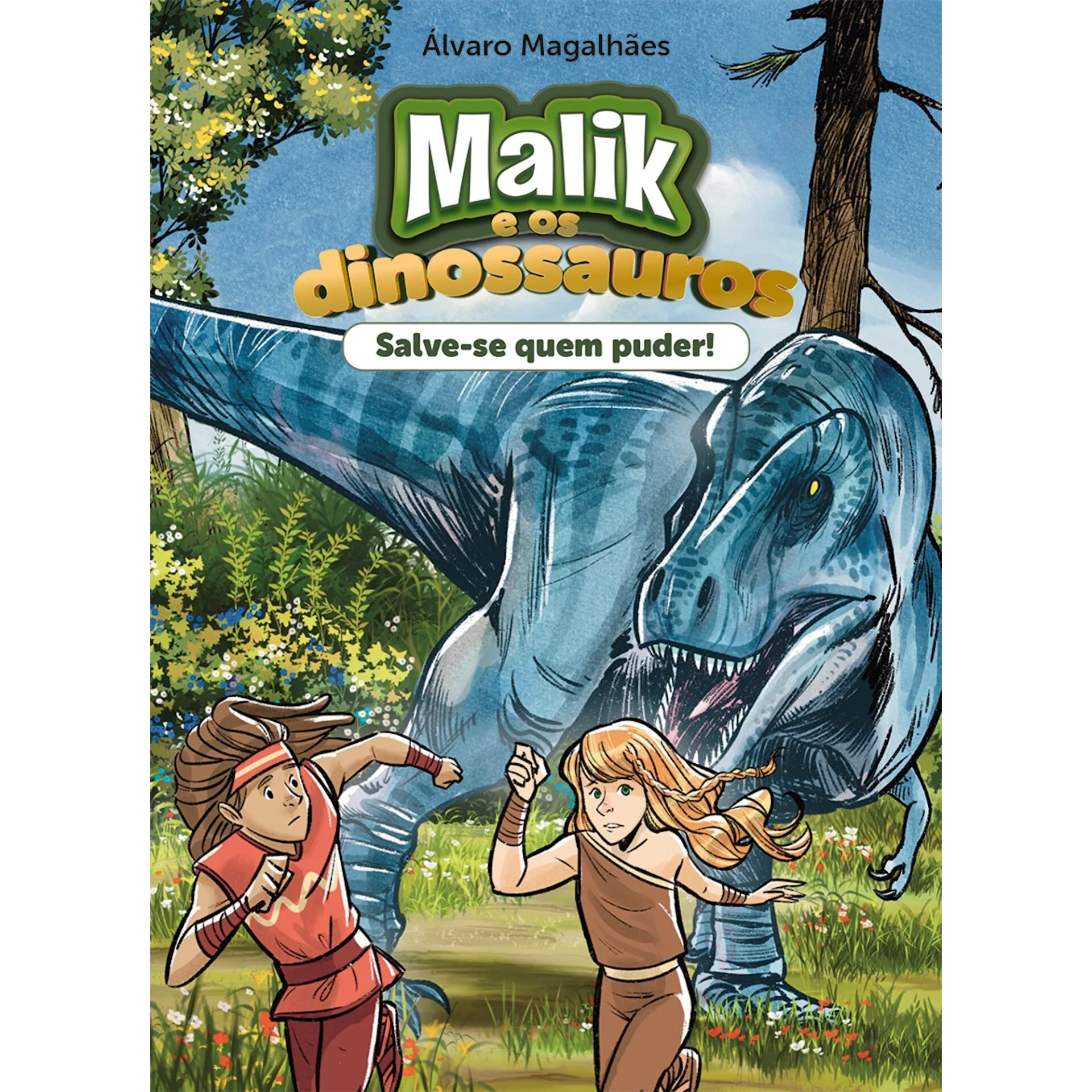 Malik e os Dinossauros - Salve-se Quem Puder! de Álvaro Magalhães - Livro 1