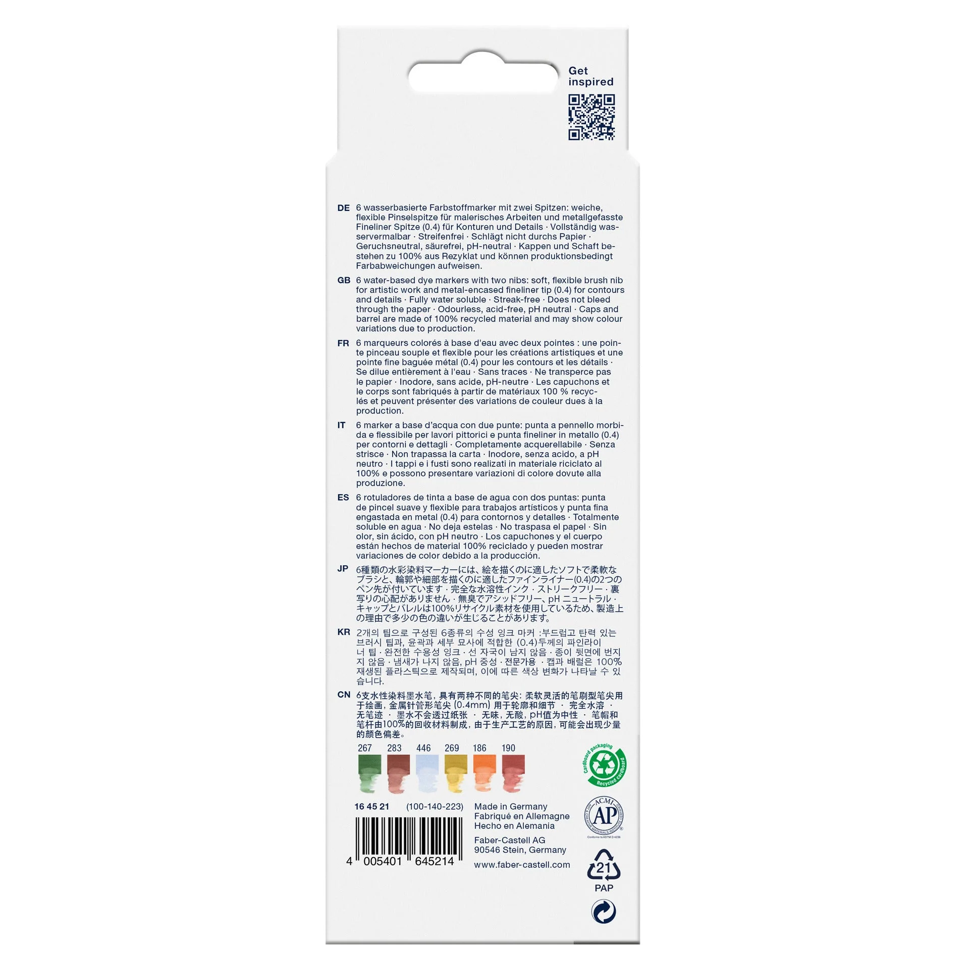 Marcador Duplo Goldfaber Aqua Tuscany 6 unidades - Image 2