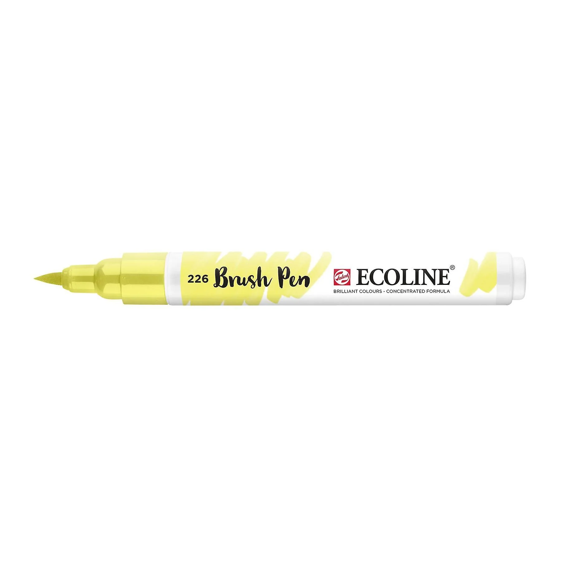 Marcador Ecoline Ponta Pincel Amarelo Pastel
