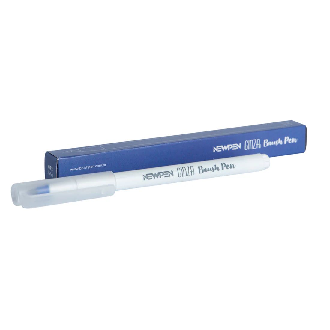 Marcador Ginza Pro Brush Pen Azul Safira Newpen - Image 2