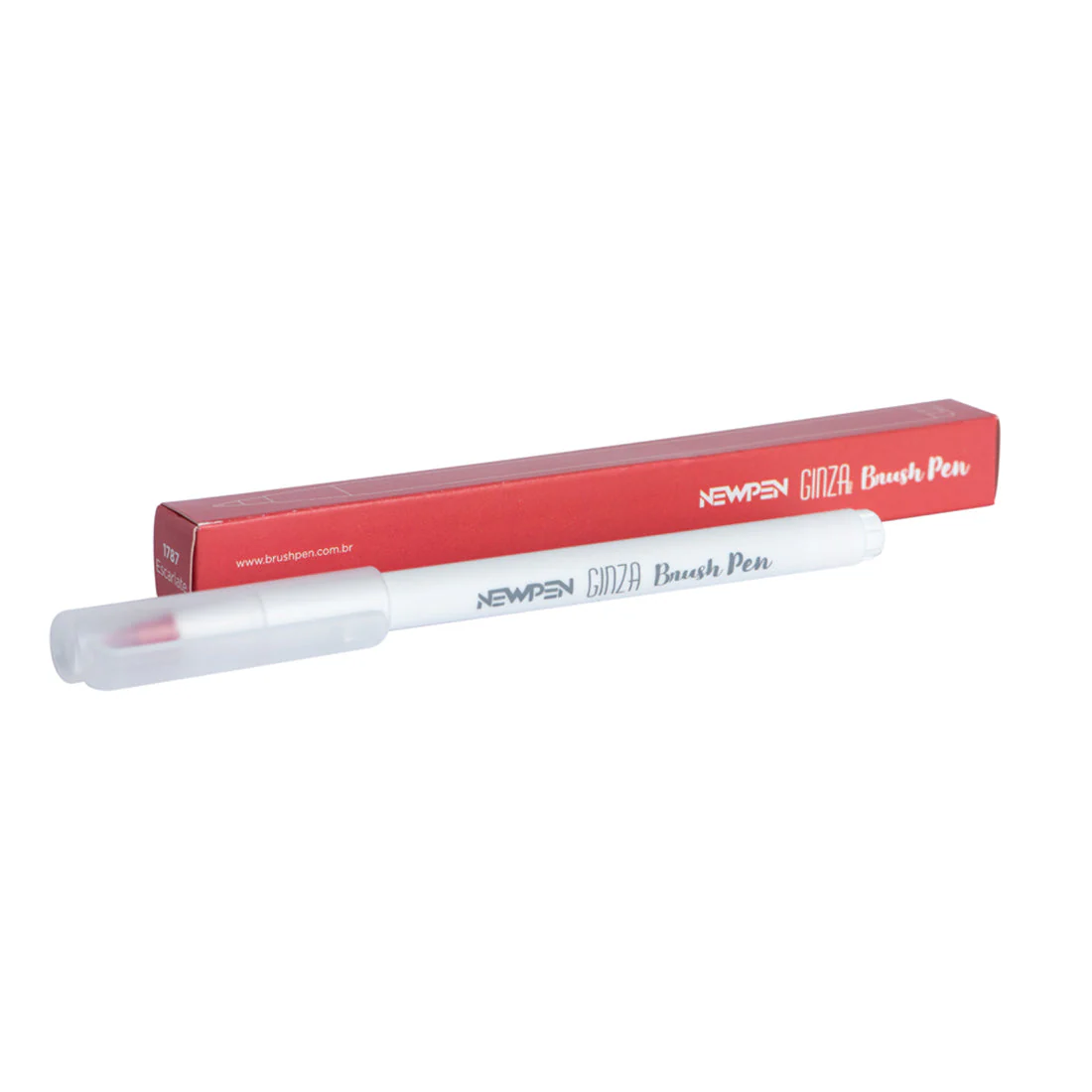 Marcador Ginza Pro Brush Pen Vermelho Escarlate Newpen - Image 2