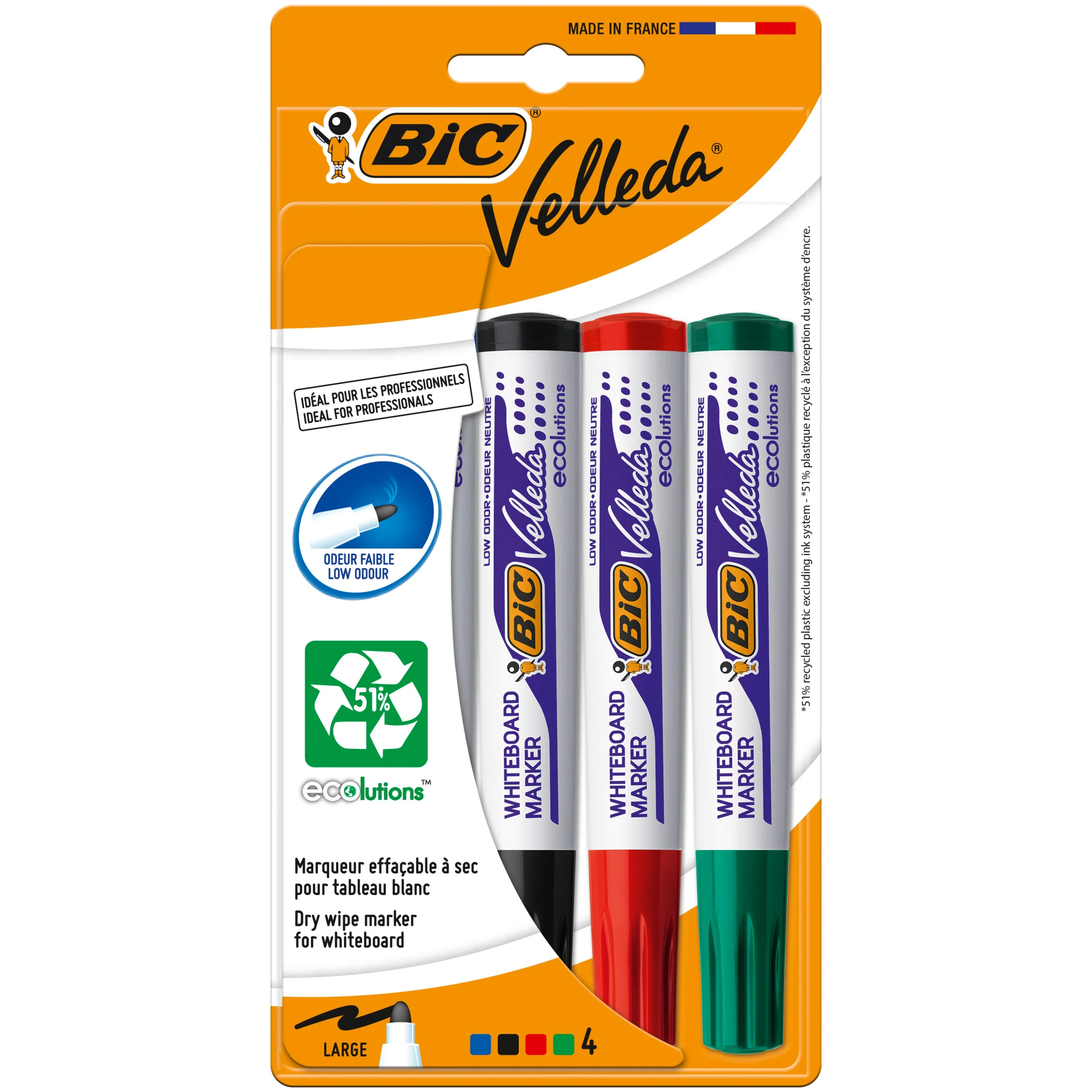 Marcador para Quadro Branco 4 unidades Bic
