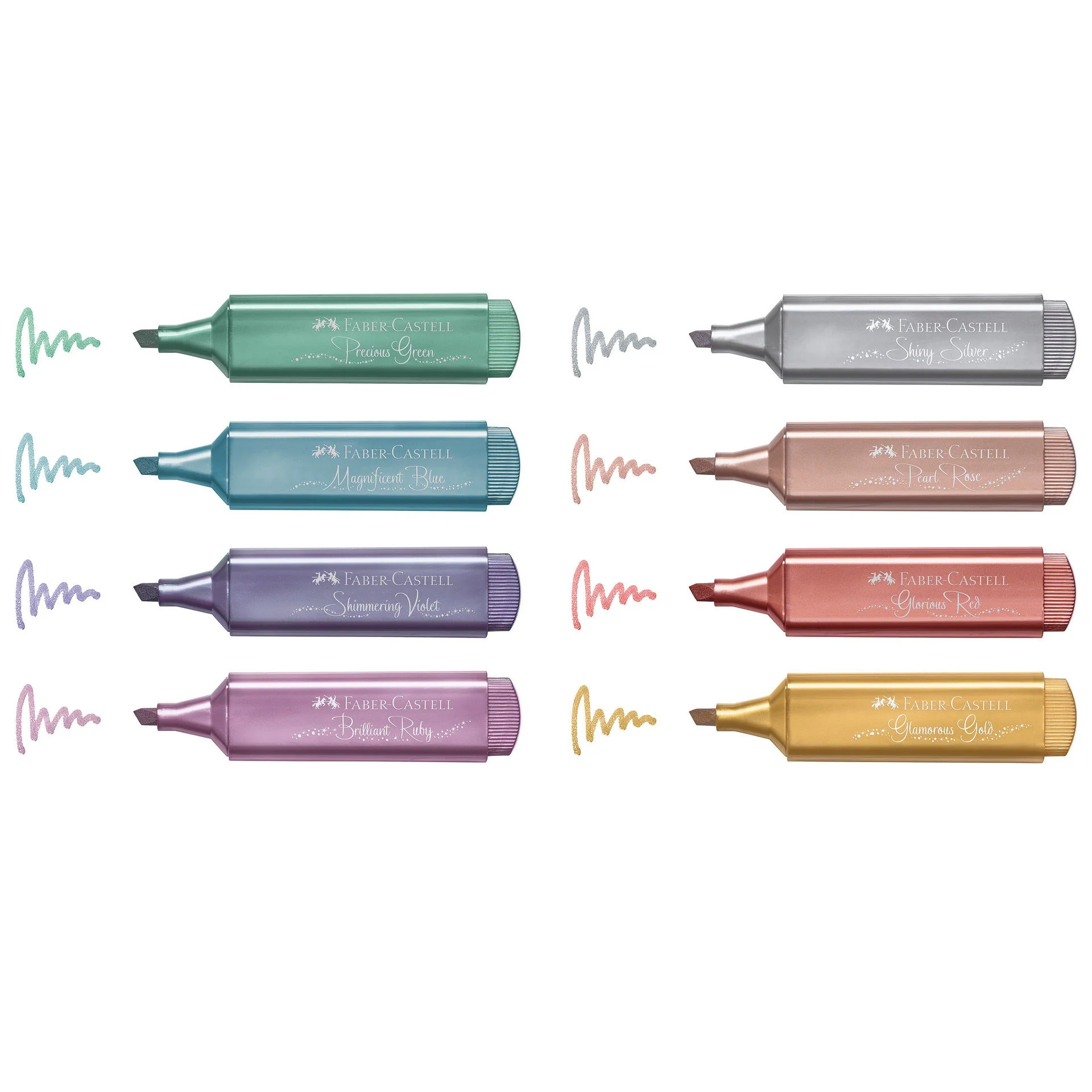Marcadores Textliner Metálico 8 unidades Faber Castell - Image 3