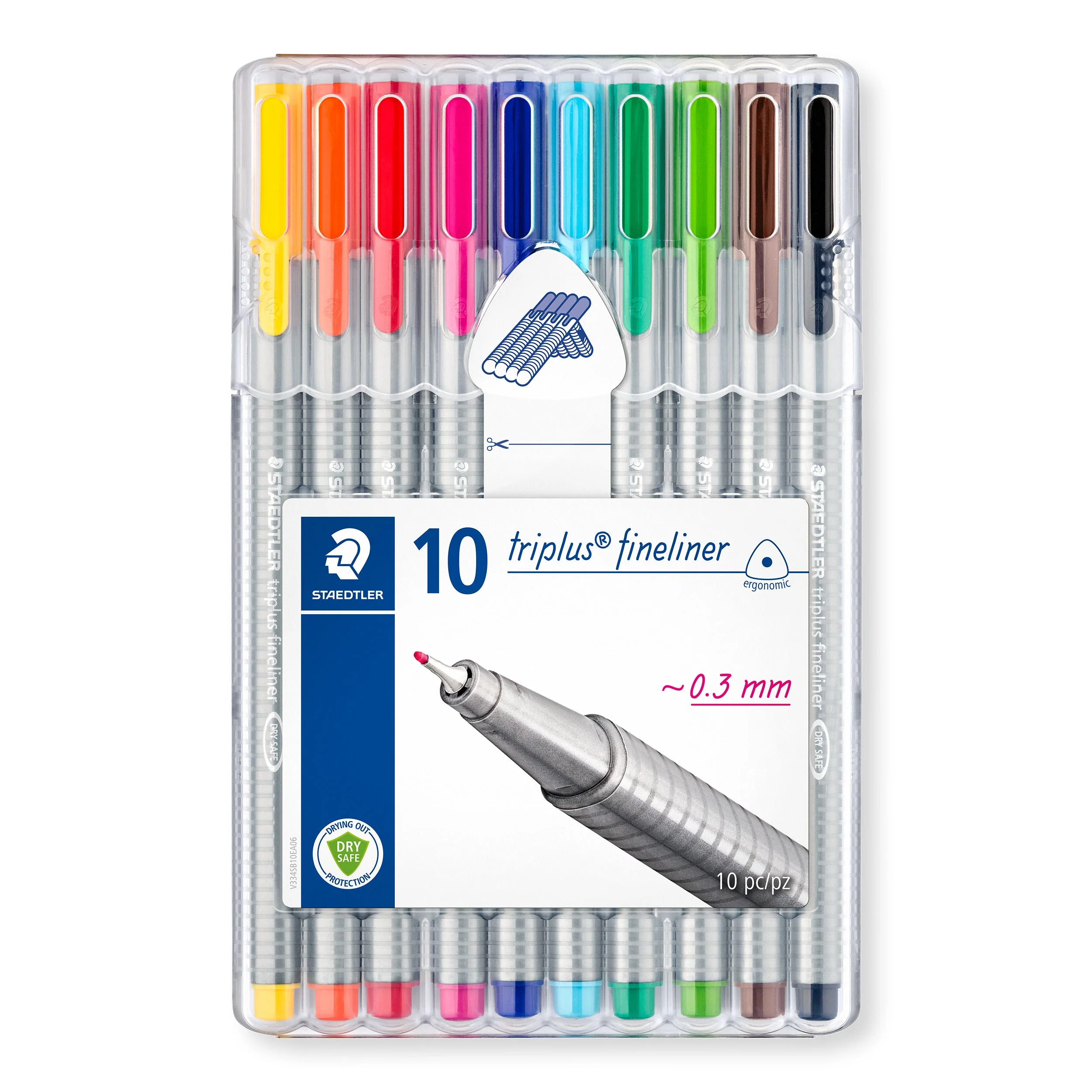 Marcador Triplus Fineliner 10 unidades Staedtler - Image 2