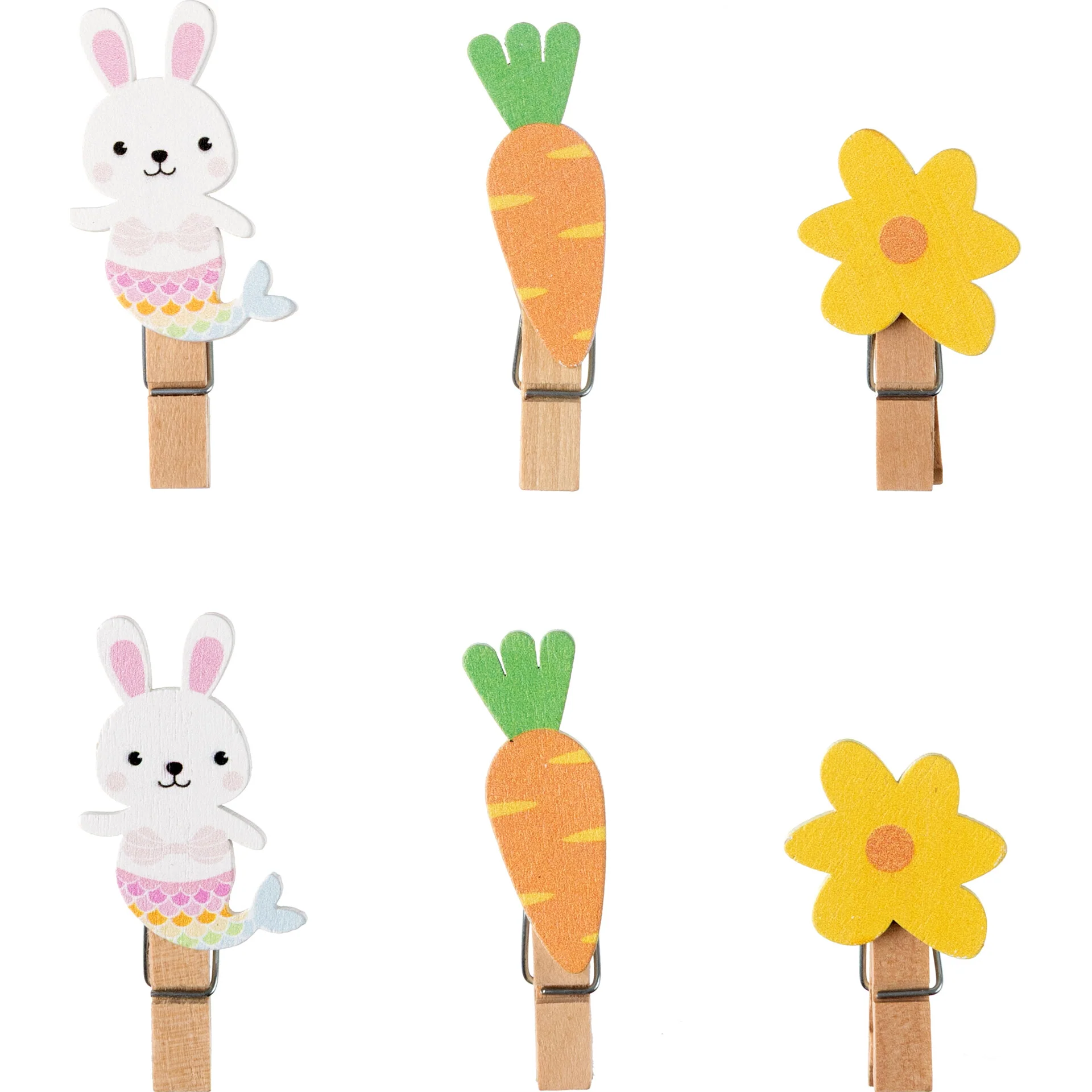 Molas Madeira Fun Bunny Joy 6 Unidades - Image 2