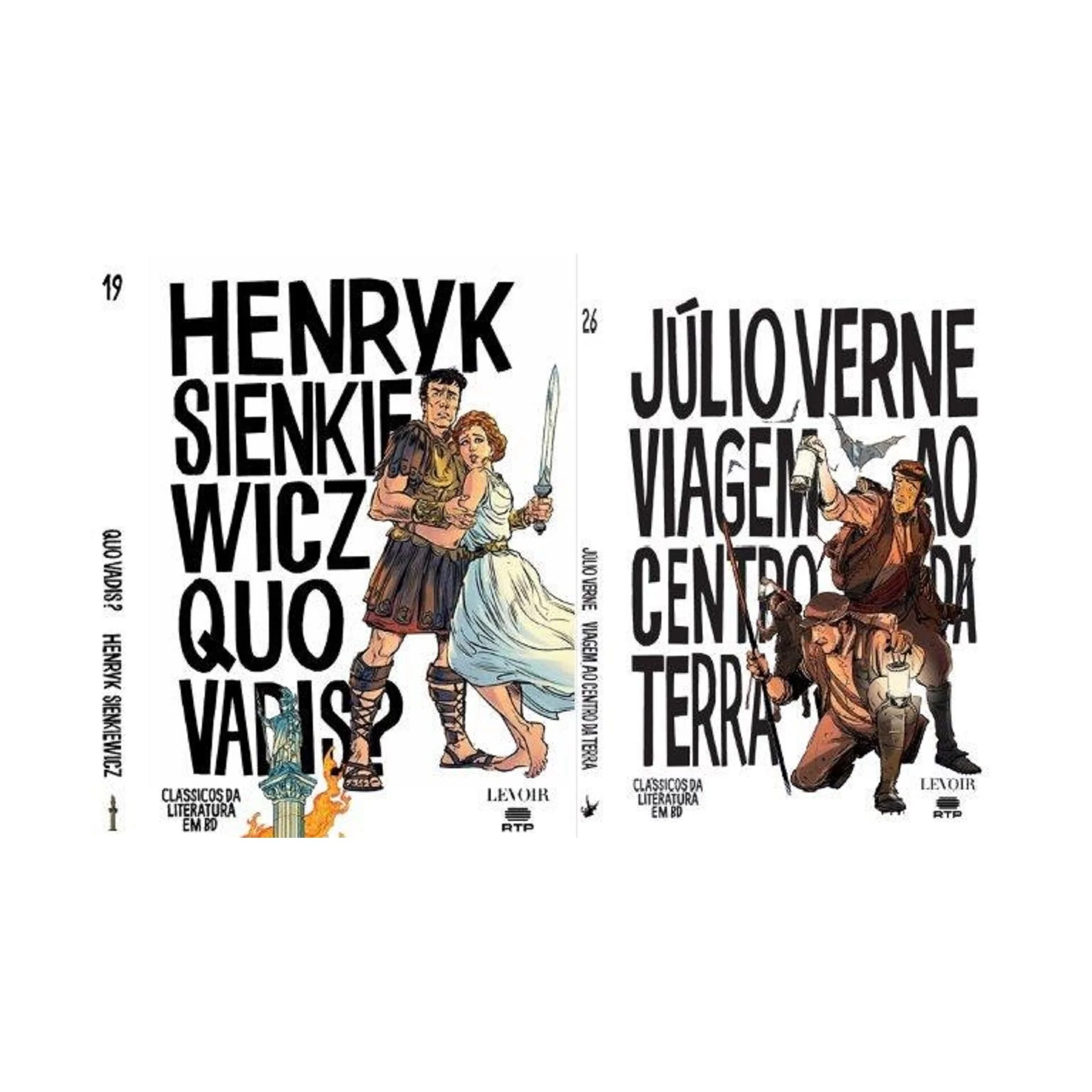Pack Clássicos Literatura Bd - Quo Vadis? | Viagem Ao Centro Da Terra de Henryk Sienkiewicz, Curd Ridel, Patrice Buendia E Júlio Verne