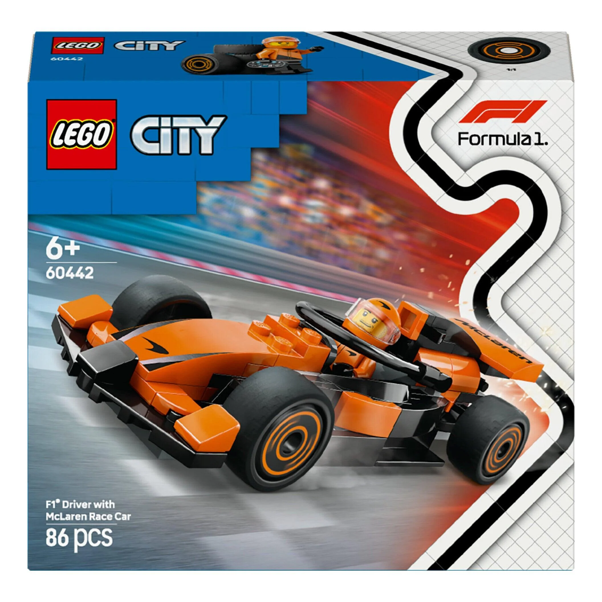 Piloto de F1 com Carro Mclaren Lego