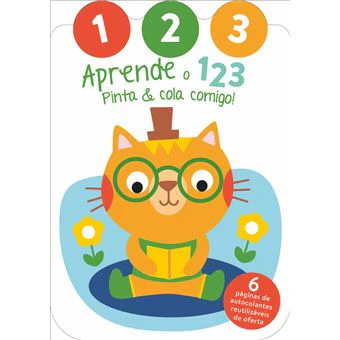 Pinta & Cola Comigo - Aprende o 123 - Gato de YOYO BOOKS
