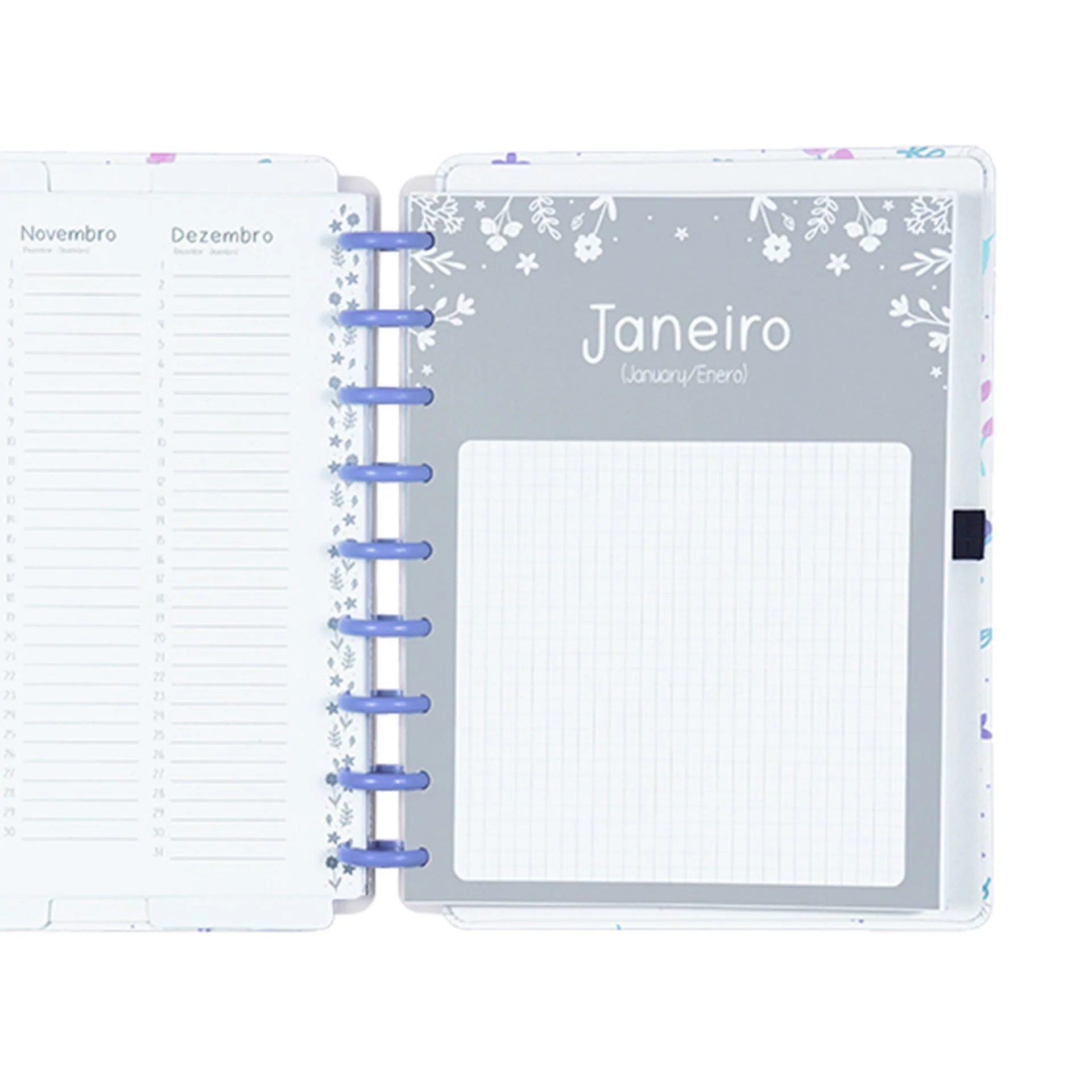 Planner Lilac Fields By Sophia Martins Caderno Inteligente - Image 3