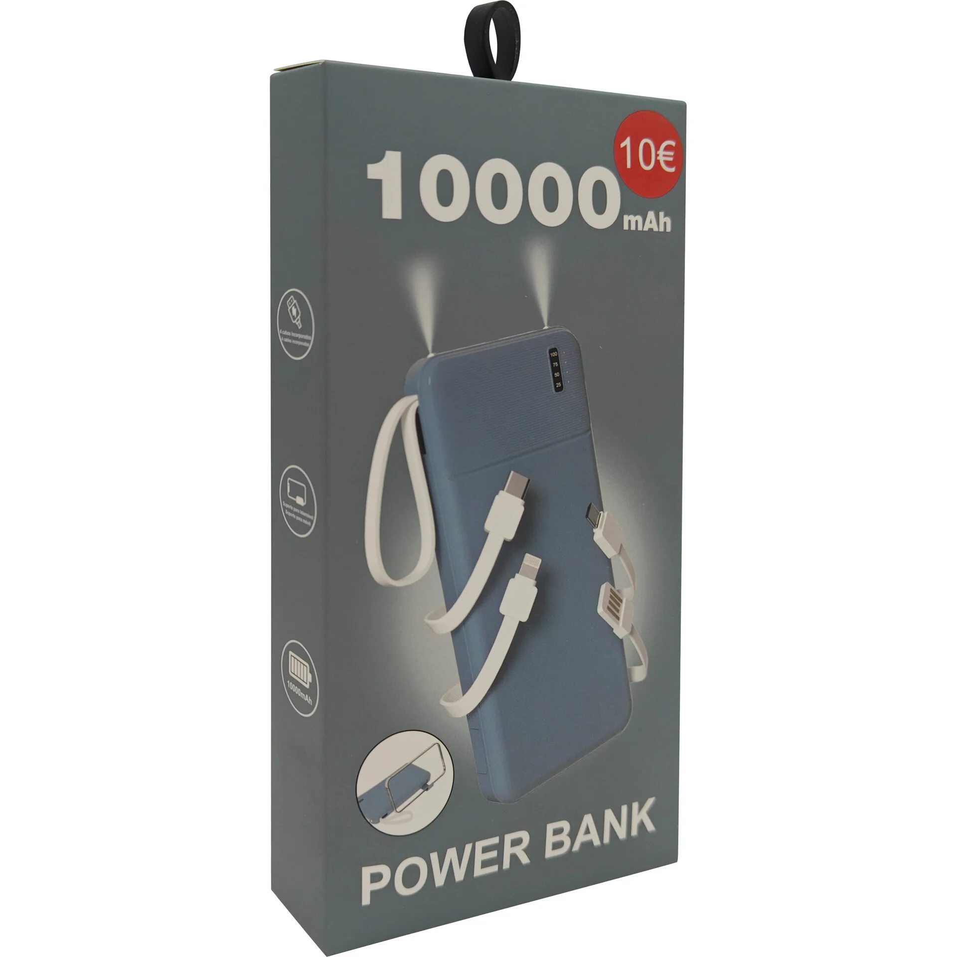 Power Bank 10.000 Mah Azul Fusion