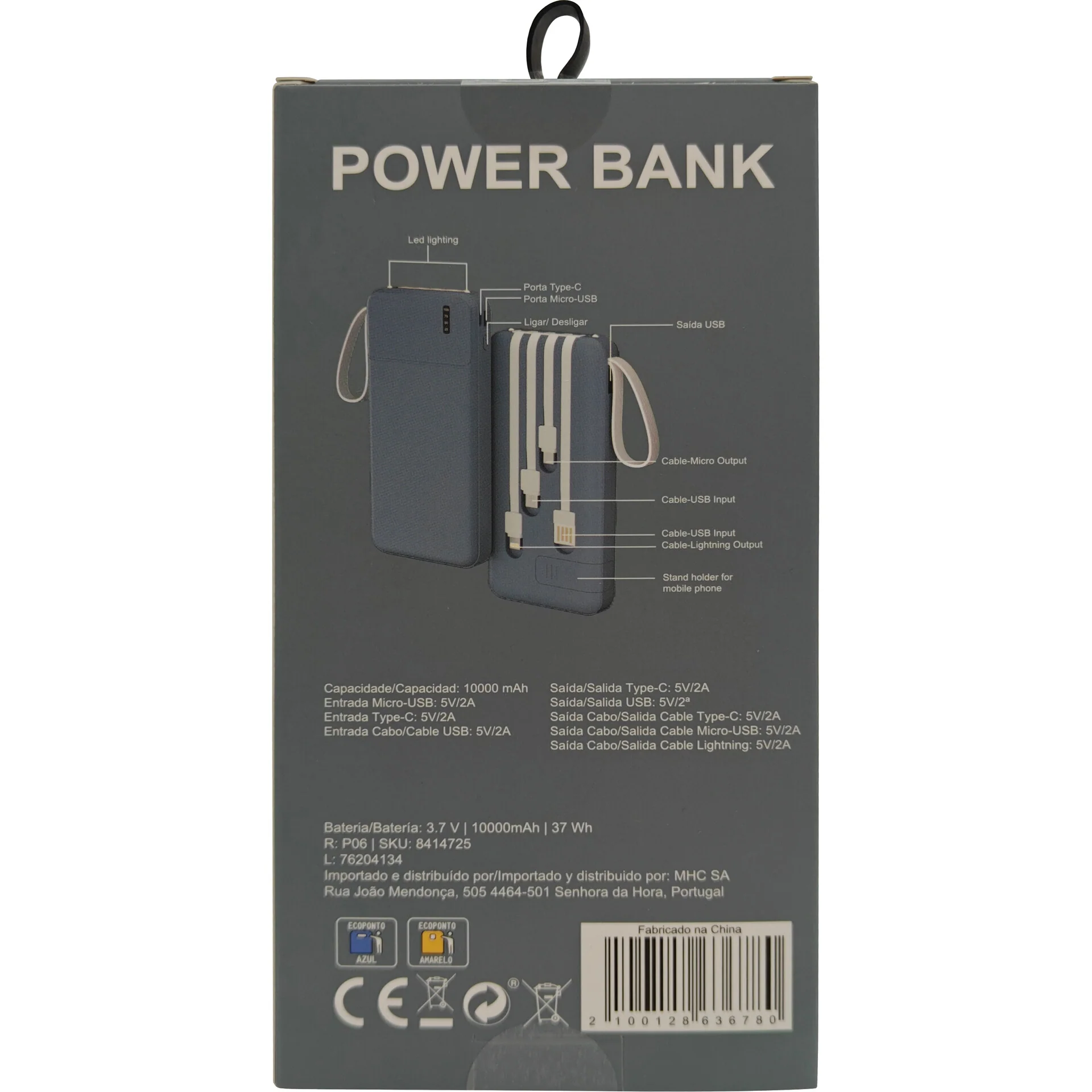 Power Bank 10.000 Mah Azul Fusion - Image 4