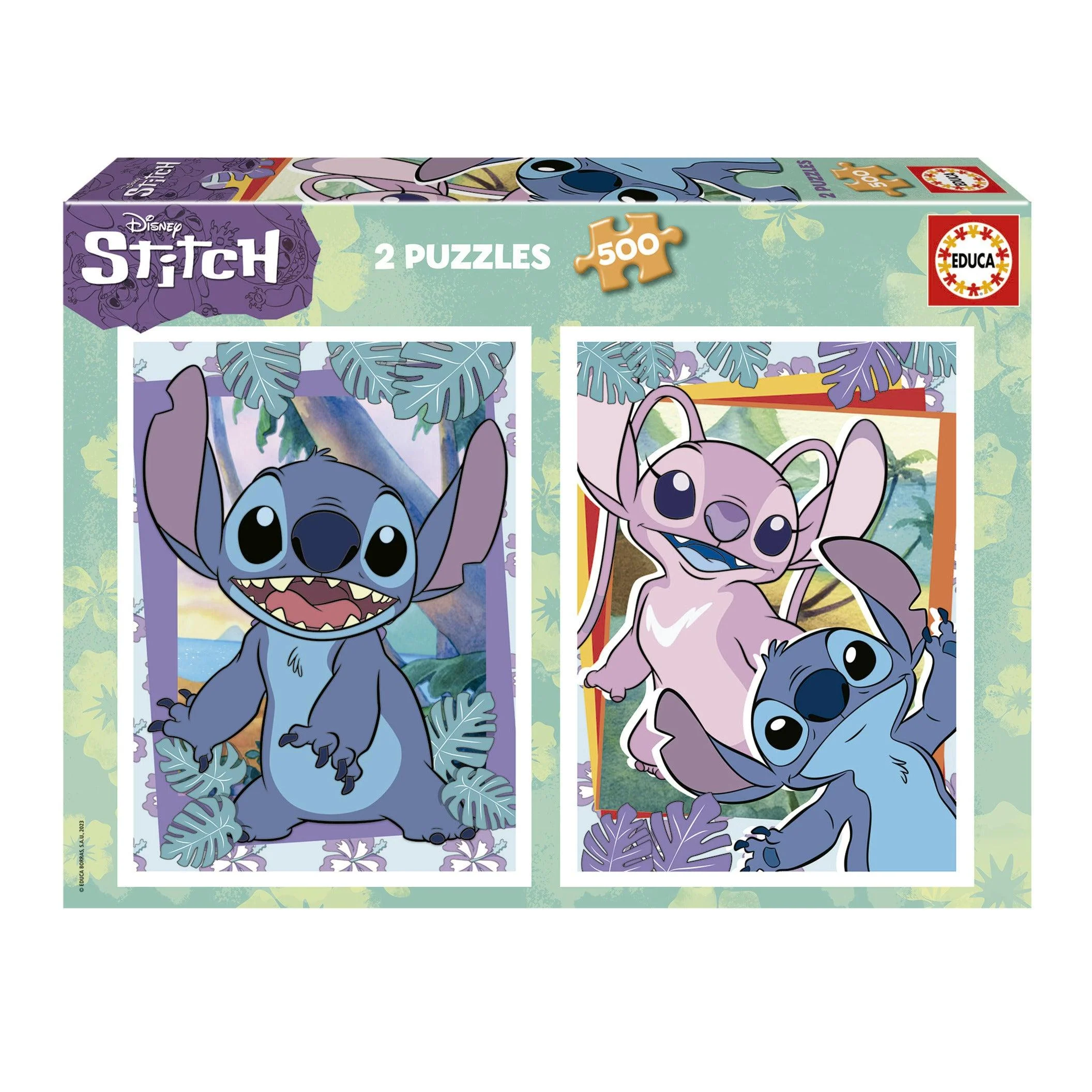 Puzzle 2 x 500 Peças Stitch Educa - Image 2