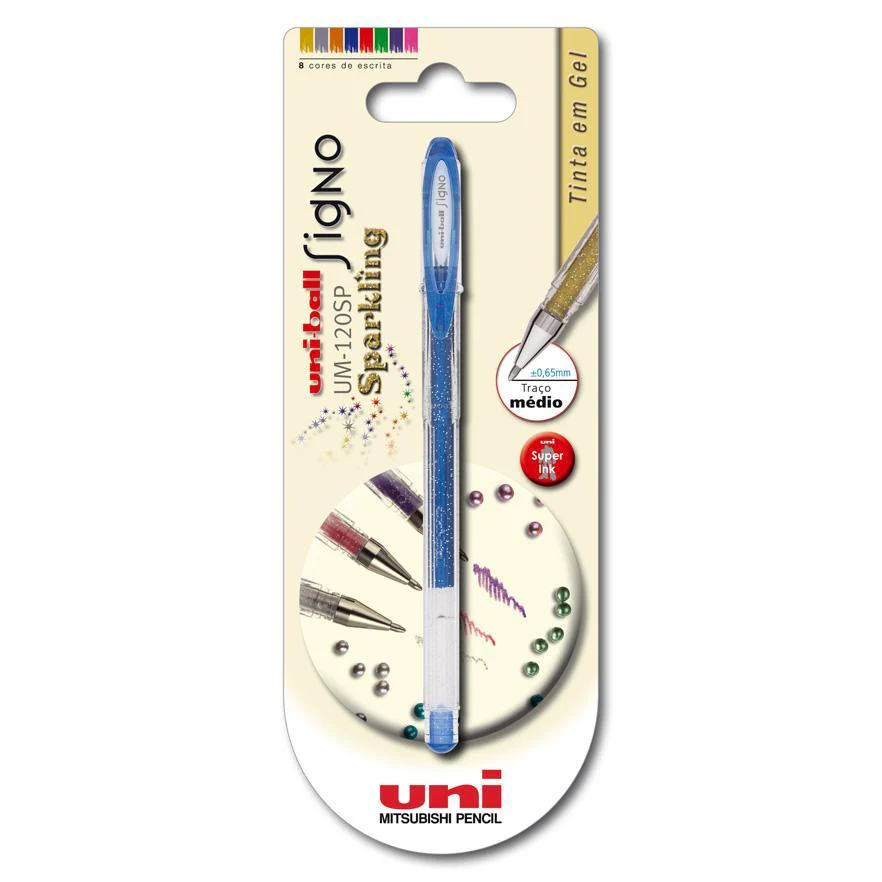 Roller Signo Sparkling de Tinta Gel Brilhante (várias cores)